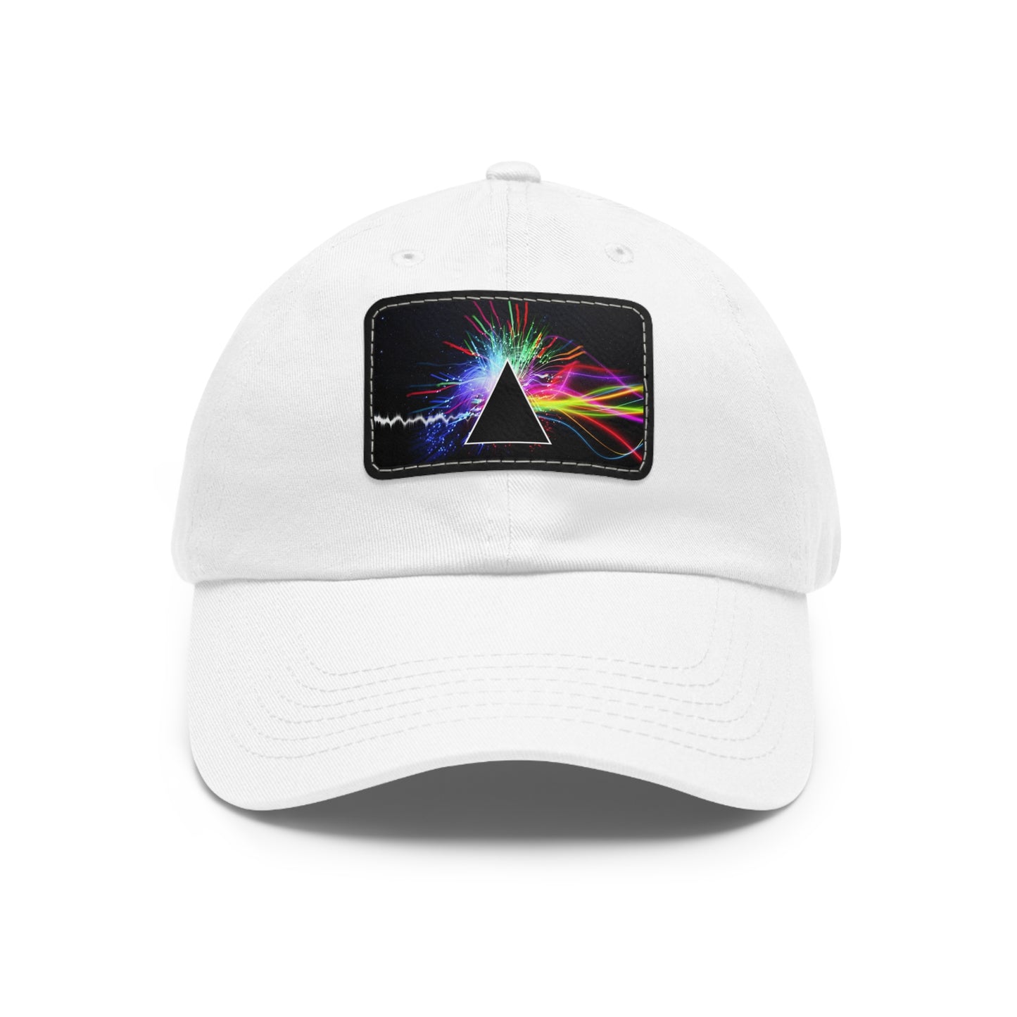 Pink Floyd Alternative Dark Side of the Moon Leather Patch Dad Cap