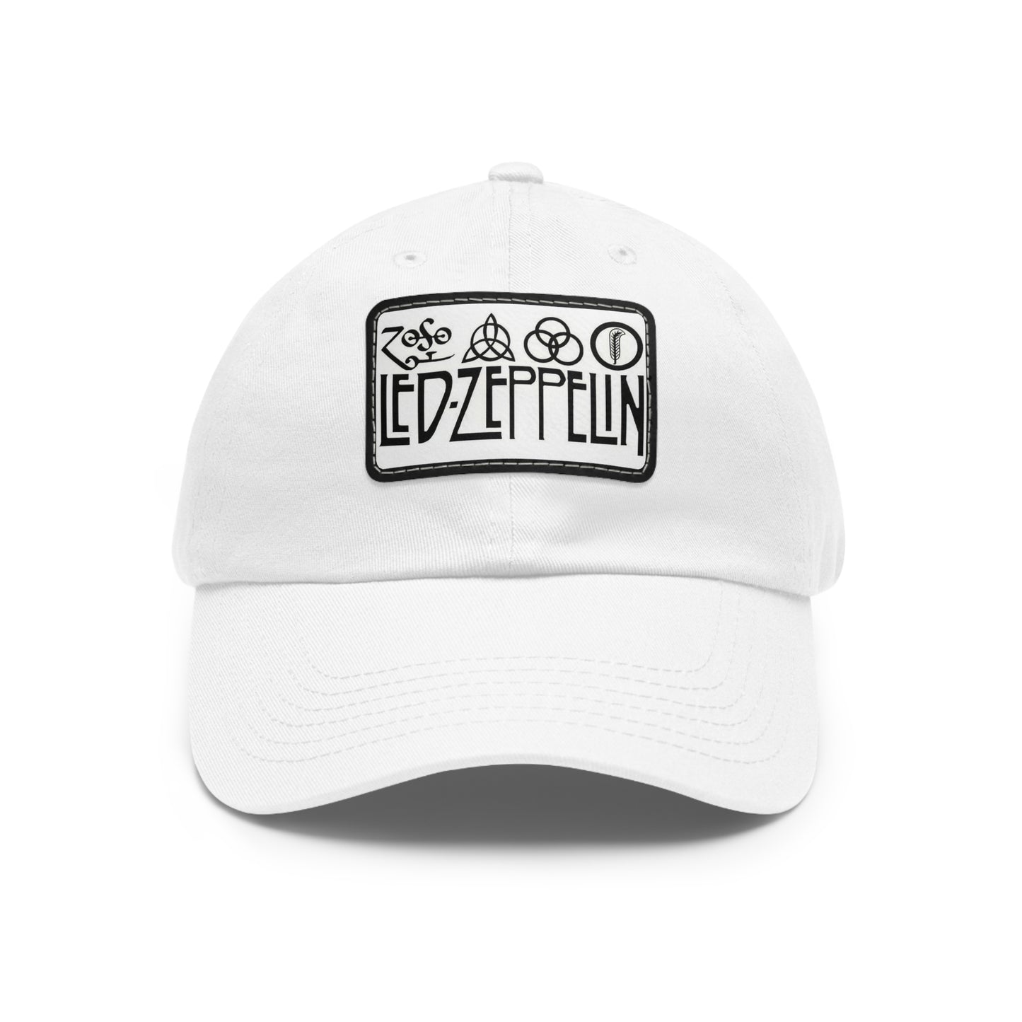 Led Zeppelin Zoso Leather Patch Dad Cap