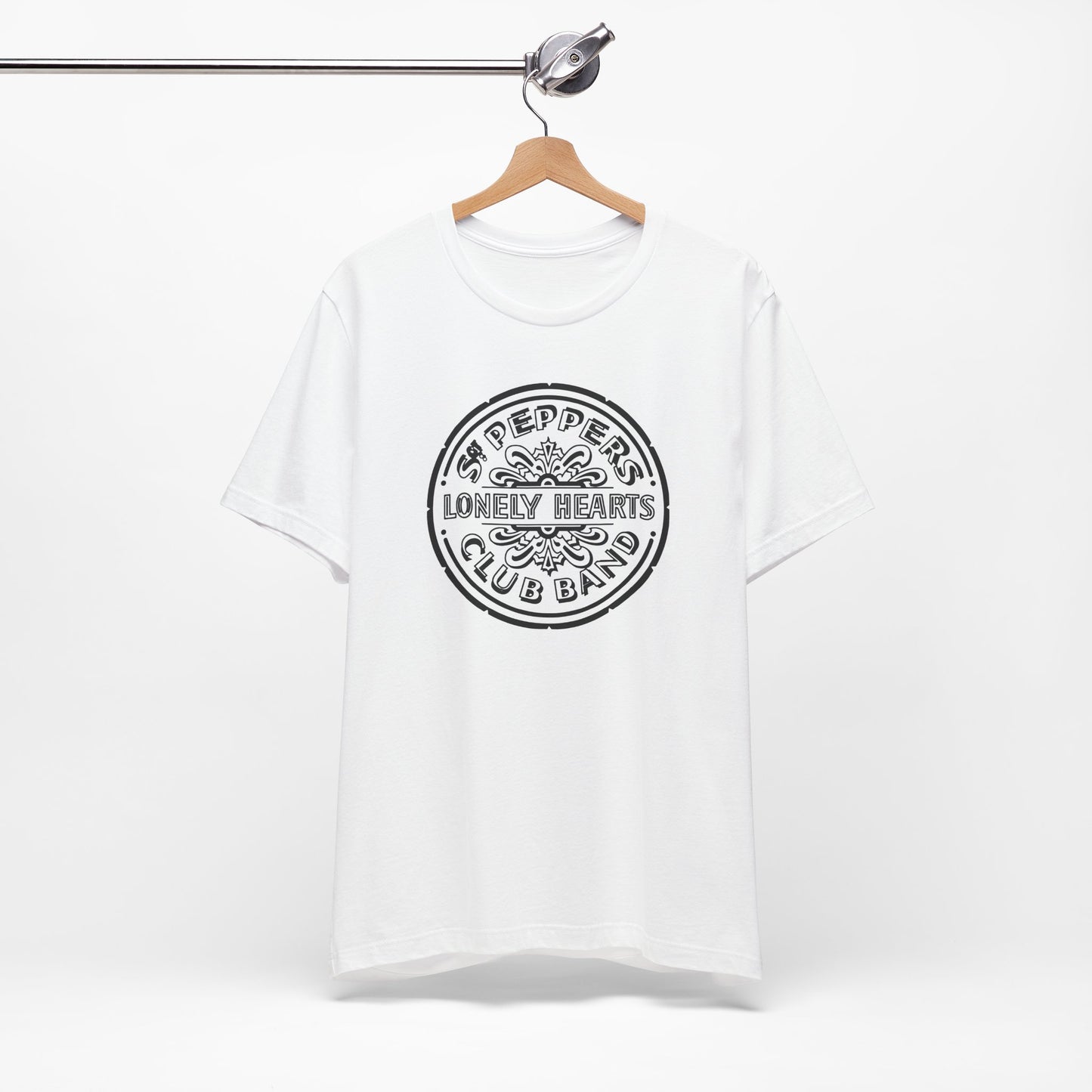 The Beatles Sgt Peppers Lonely Hearts Club Band Shirt - White Cotton Beatles Sgt Peppers Tshirt - Unisex Beatles Gift