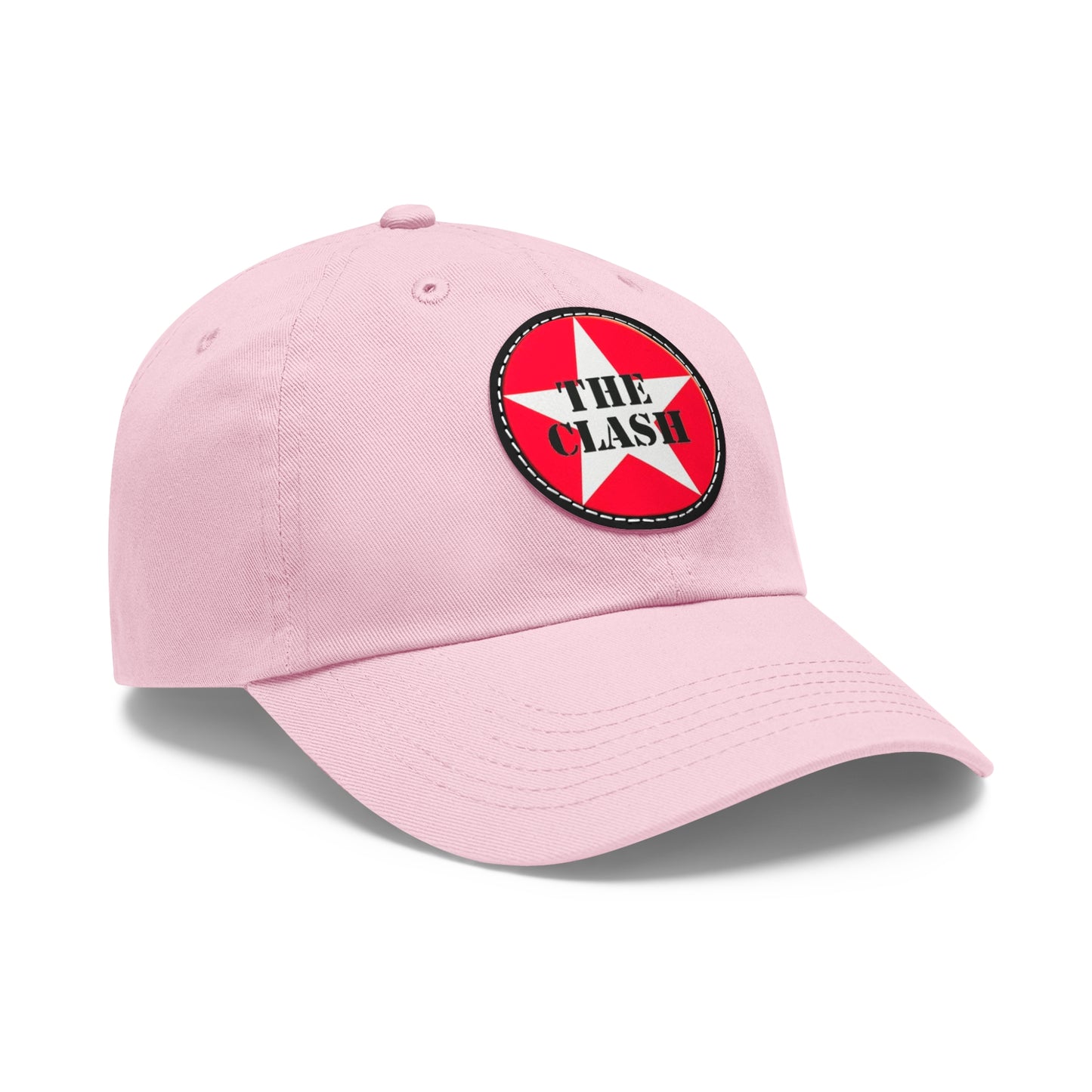 The Clash Logo Leather Patch Dad Cap