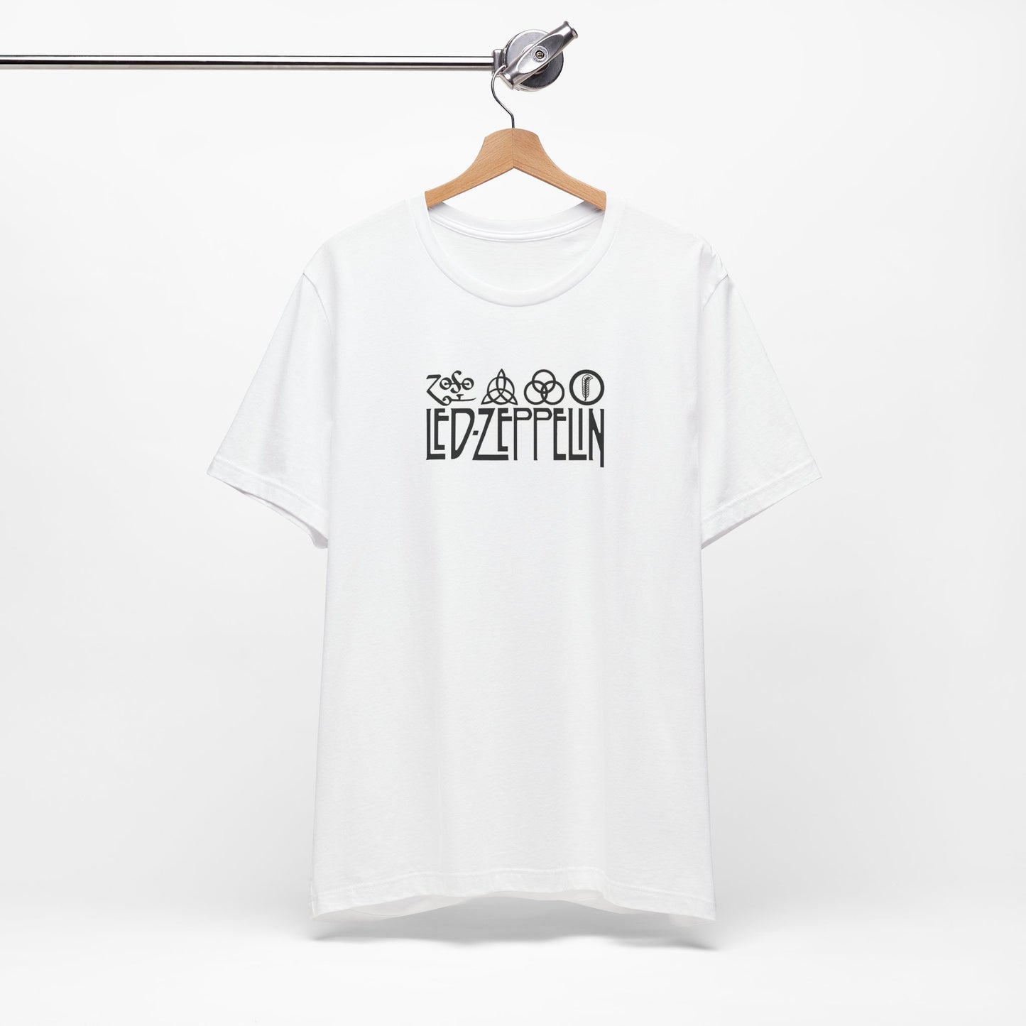 Led Zeppelin Logo Cotton T shirt - Led Zeppelin Shirt - Led Zep Shirt Unisex Led Zep Gift - Led Zep Zoso Symbols Tee