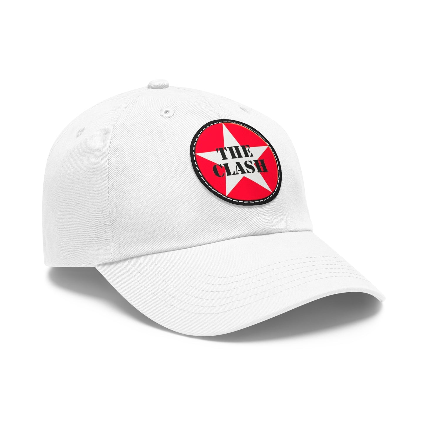 The Clash Logo Leather Patch Dad Cap