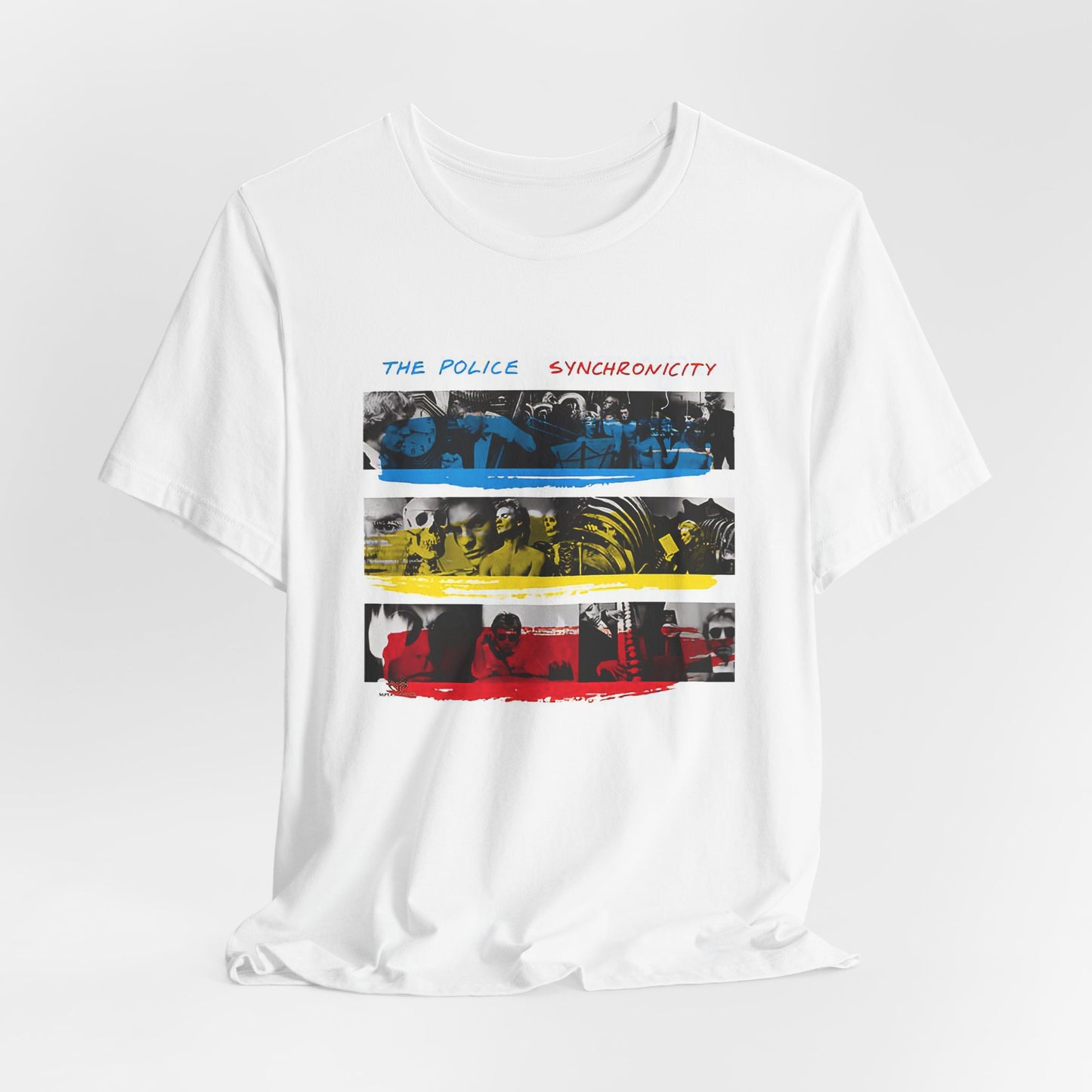 The Police Synchronicity album Cover Shirt, Vintage The Police Synchronicity T-shirt, Unisex The Police Gift, Cotton Short Sleeve The Police Graphic Band Print