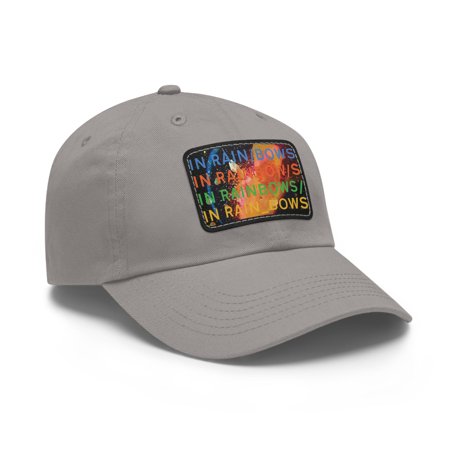 Radiohead In Rainbows Leather Patch Dad Cap