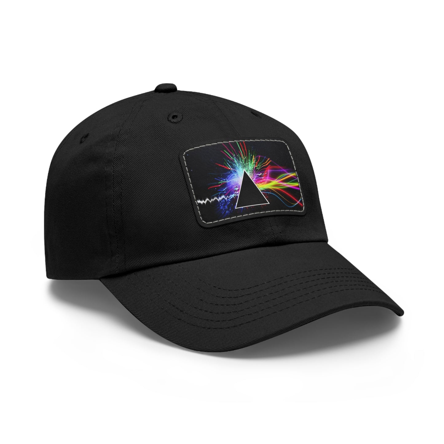 Pink Floyd Alternative Dark Side of the Moon Leather Patch Dad Cap