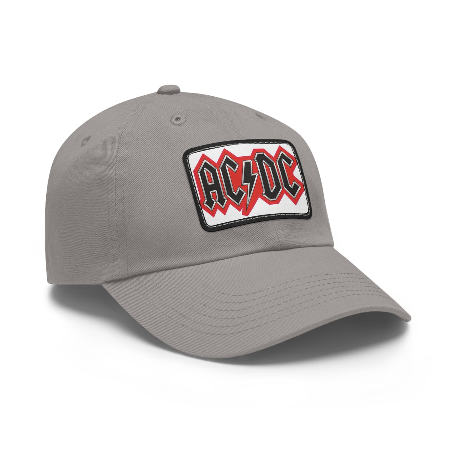 AC/DC Logo Leather Patch Dad Cap