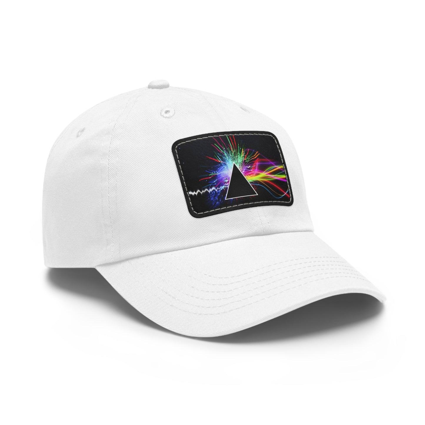 Pink Floyd Alternative Dark Side of the Moon Leather Patch Dad Cap