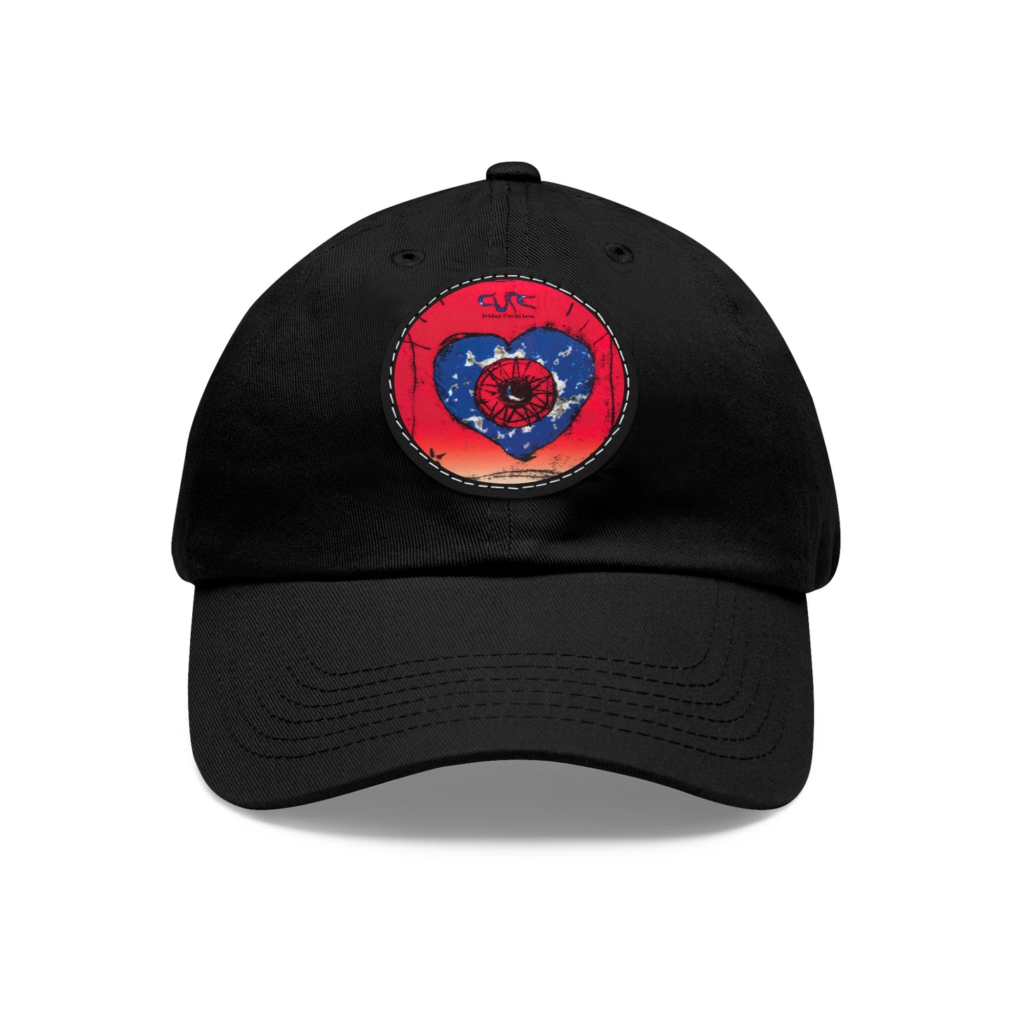The Cure Leather Patch Dad Cap