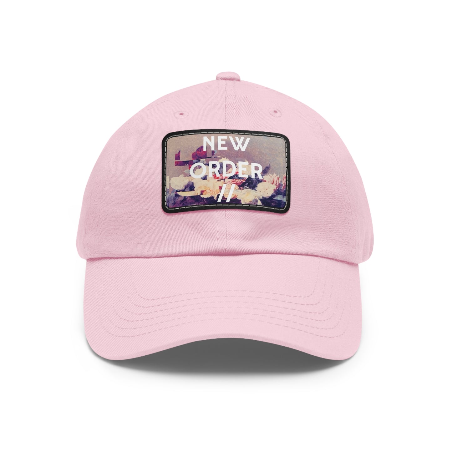 New Order Leather Patch Dad Cap