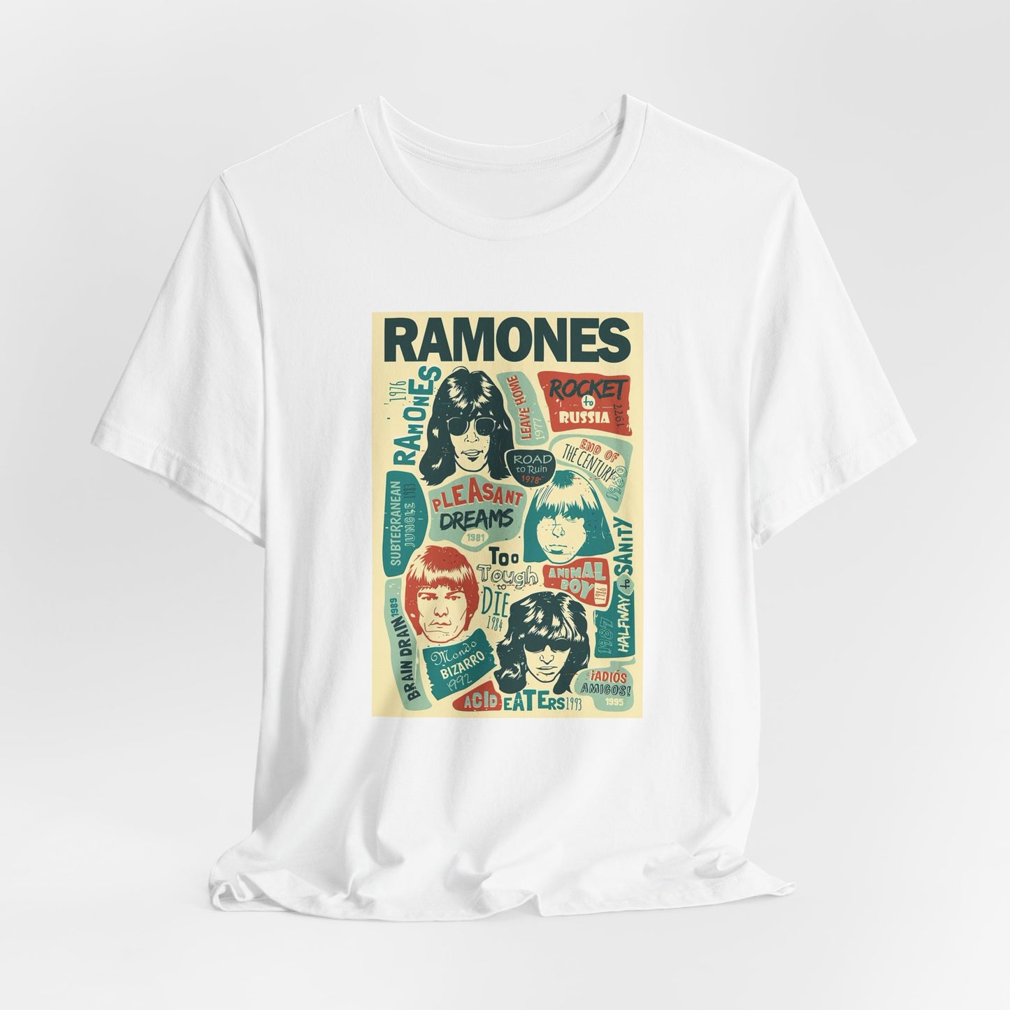 Ramones Songs and Albums T-shirt