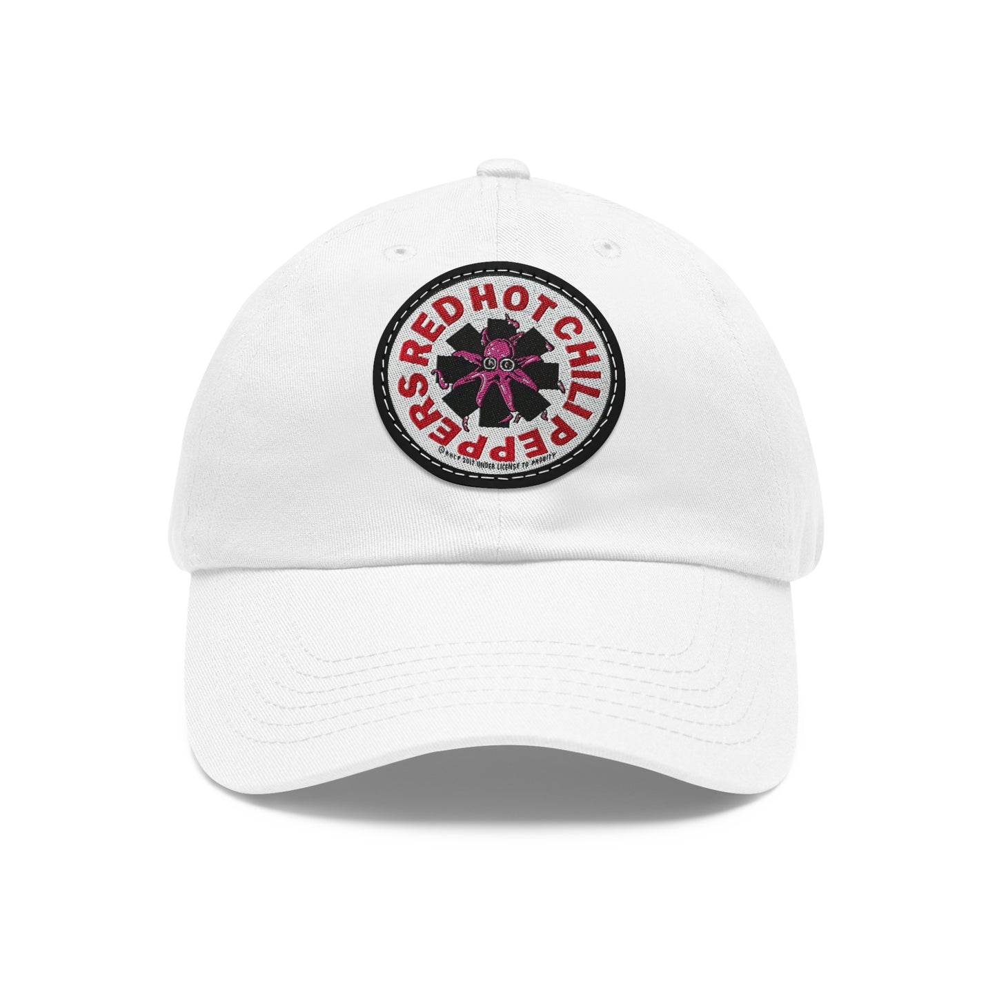 Red Hot Chili Peppers Logo Leather Patch Dad Cap