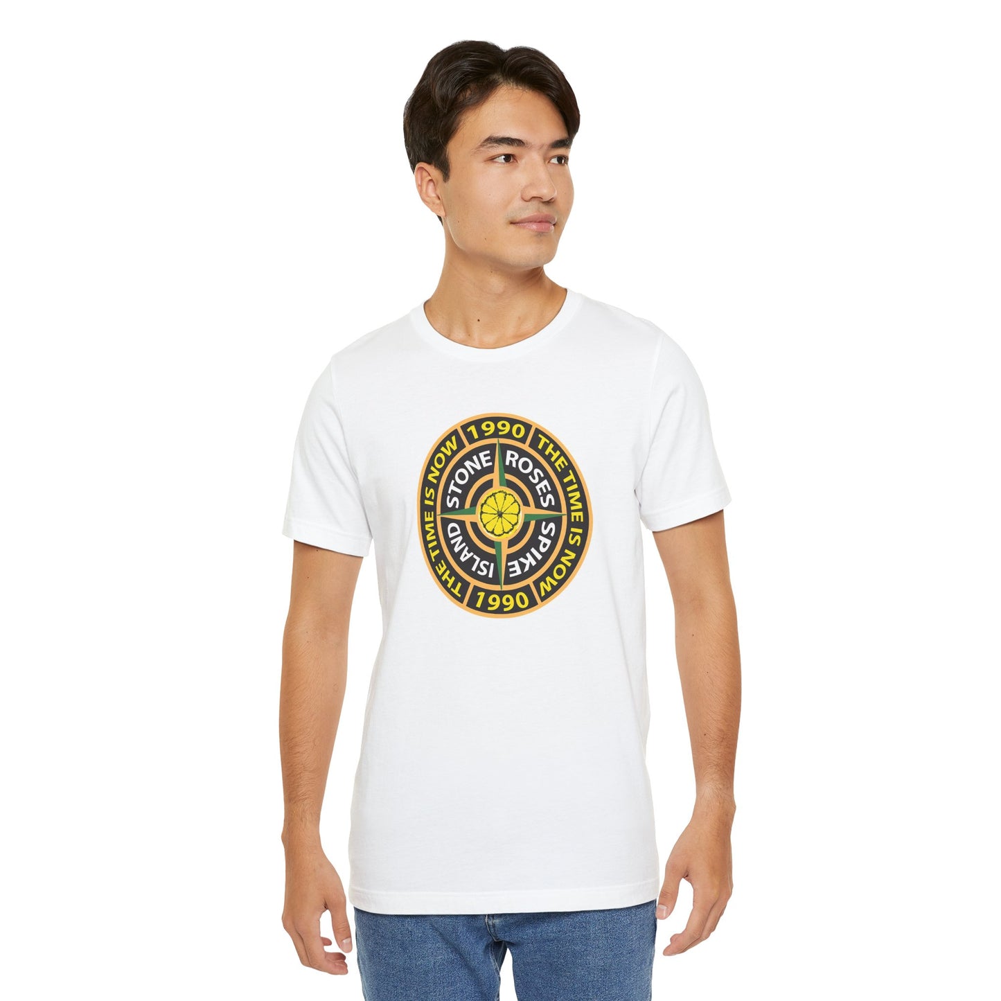 Stone Roses Spike Island White Cotton T-shirt