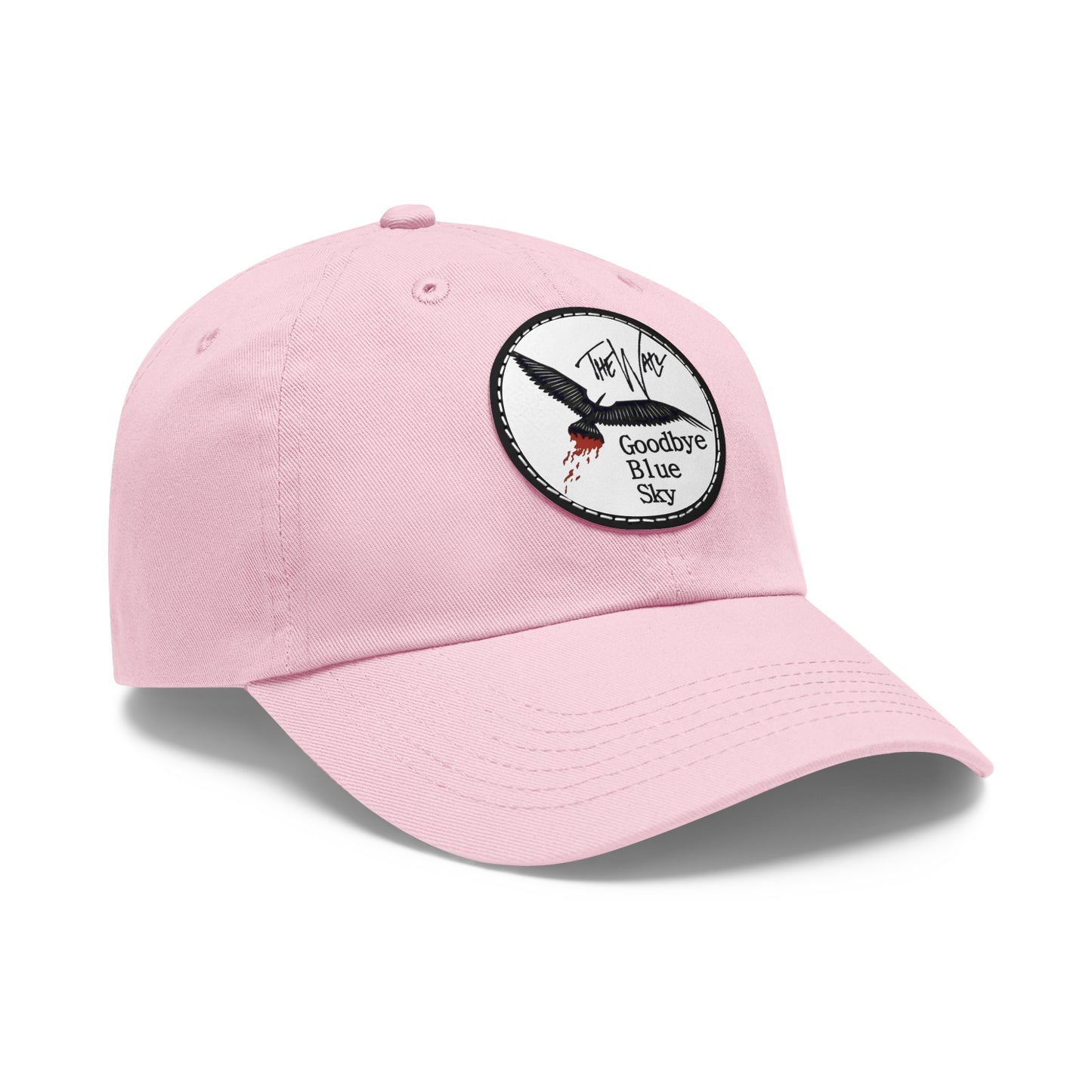 Pink Floyd The Wall Goodbye Blue Sky Leather Patch Dad Cap