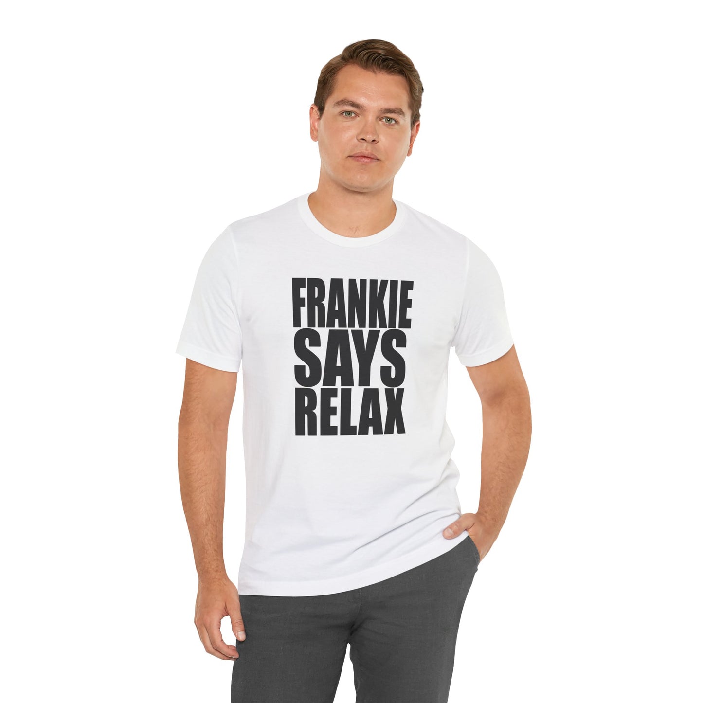 Frankie Goes to Hollywood Frankie Says Relax White Cotton T-shirt