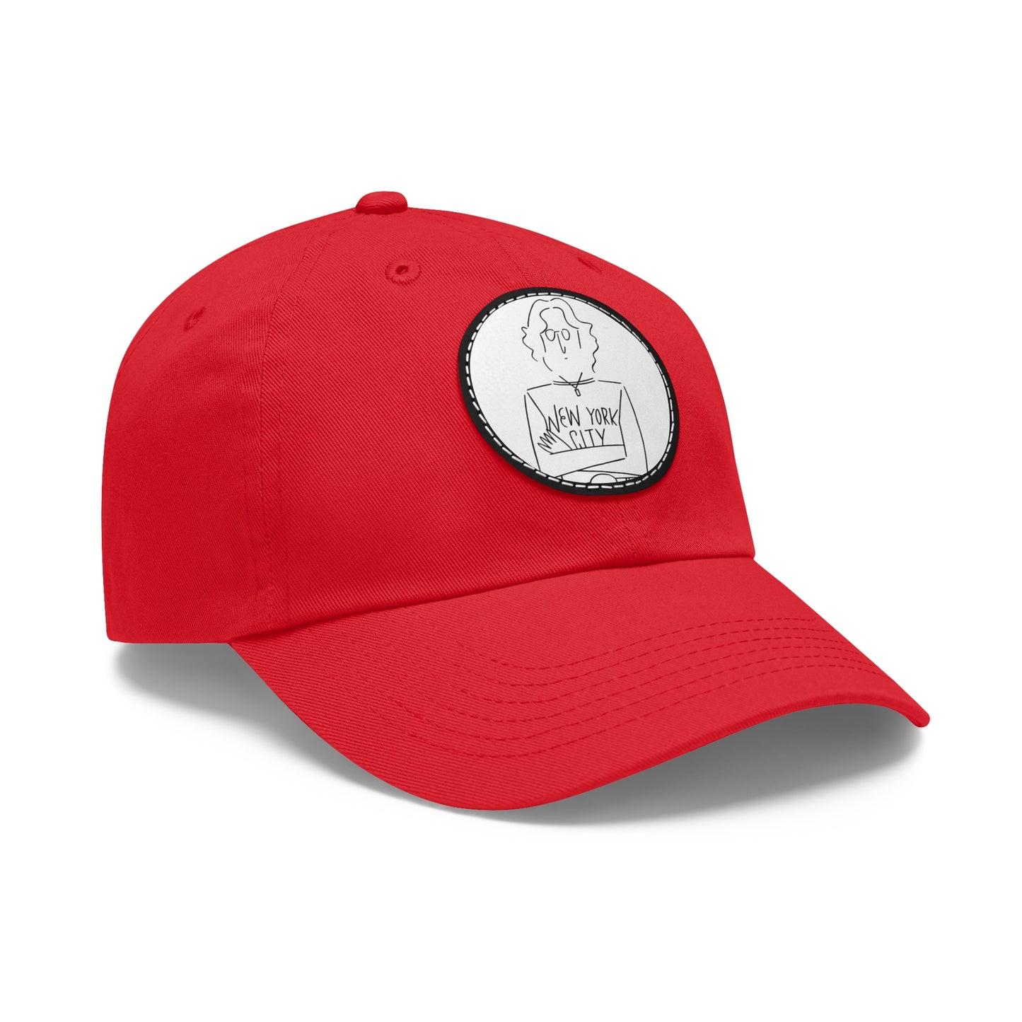 John Lennon New York City Leather Patch Dad Cap