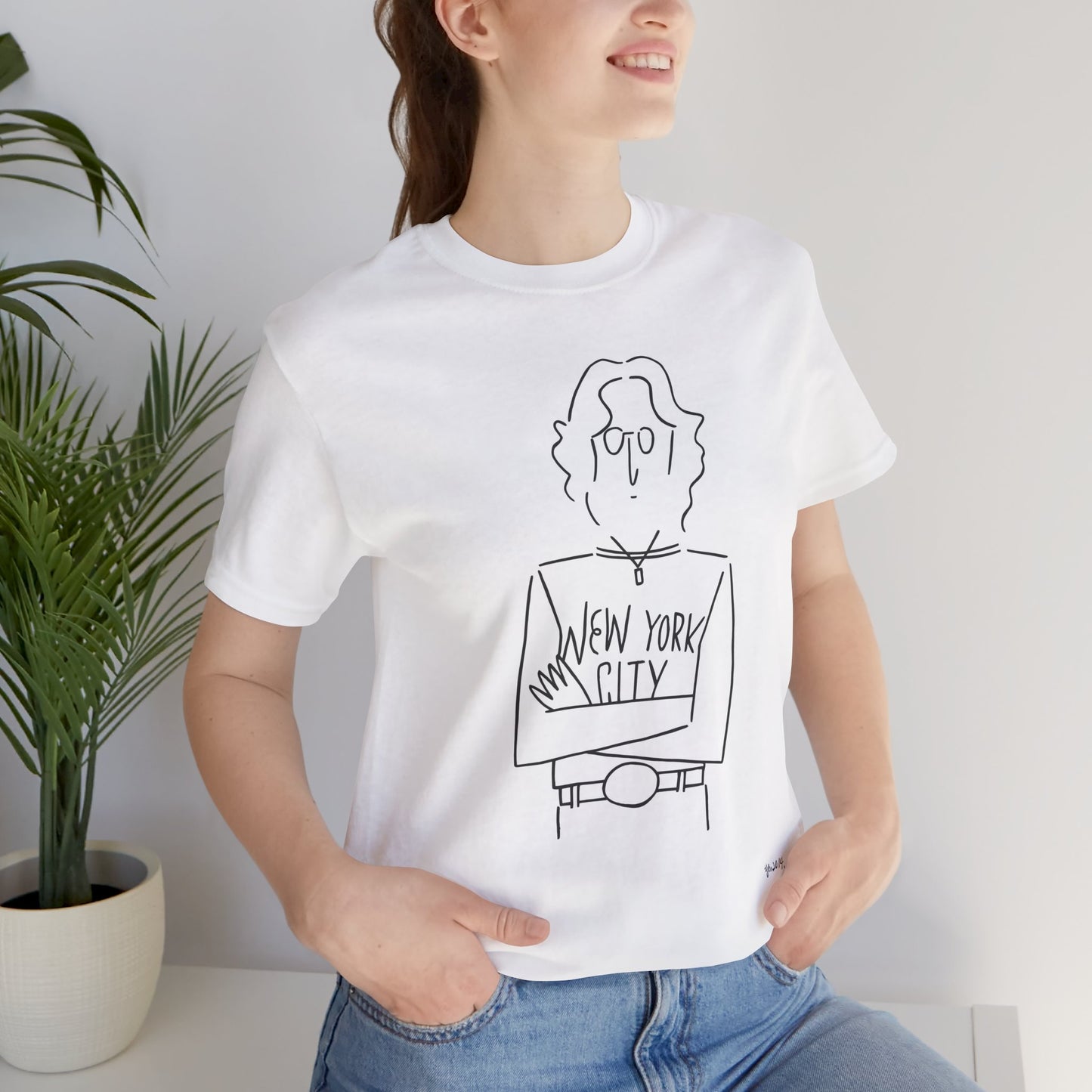 John Lennon New York City White Cotton T-shirt