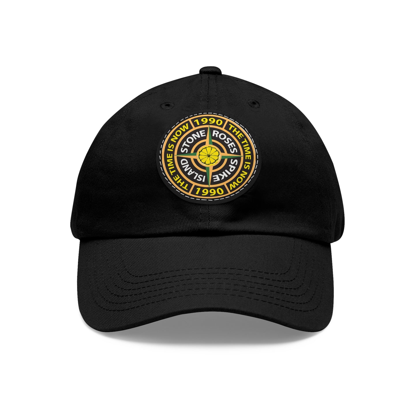 Stone Roses Spike Island Leather Patch Dad Cap