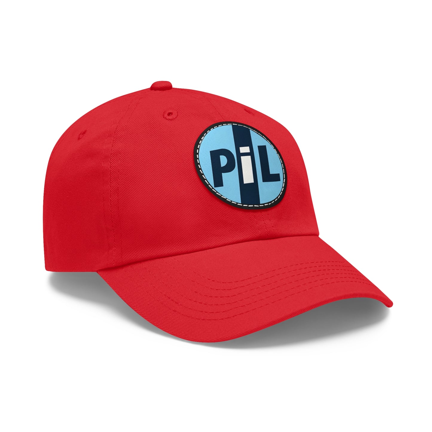 Public Image Ltd PiL Leather Patch Dad Cap