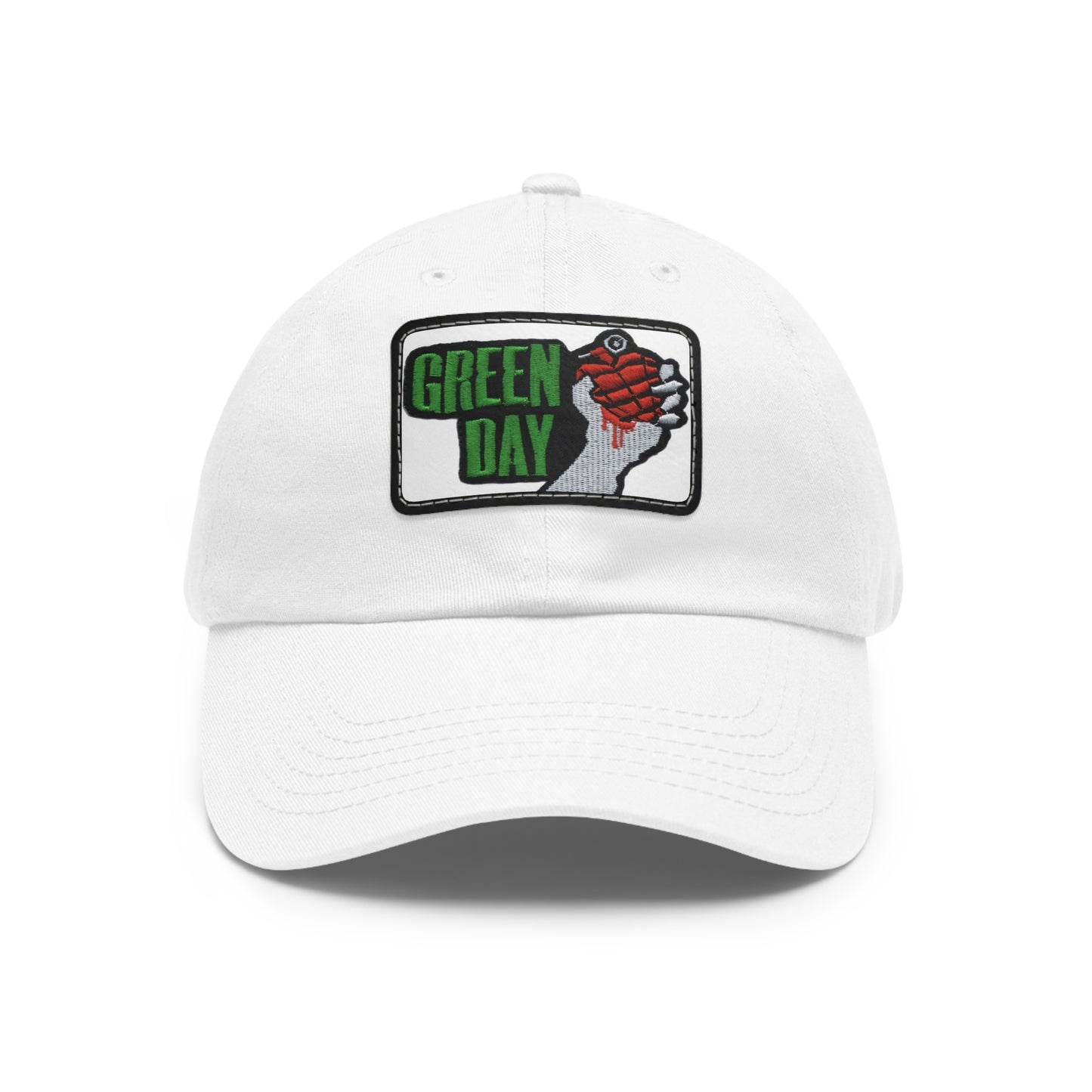 Green Day American Idiot Leather Patch Dad Cap