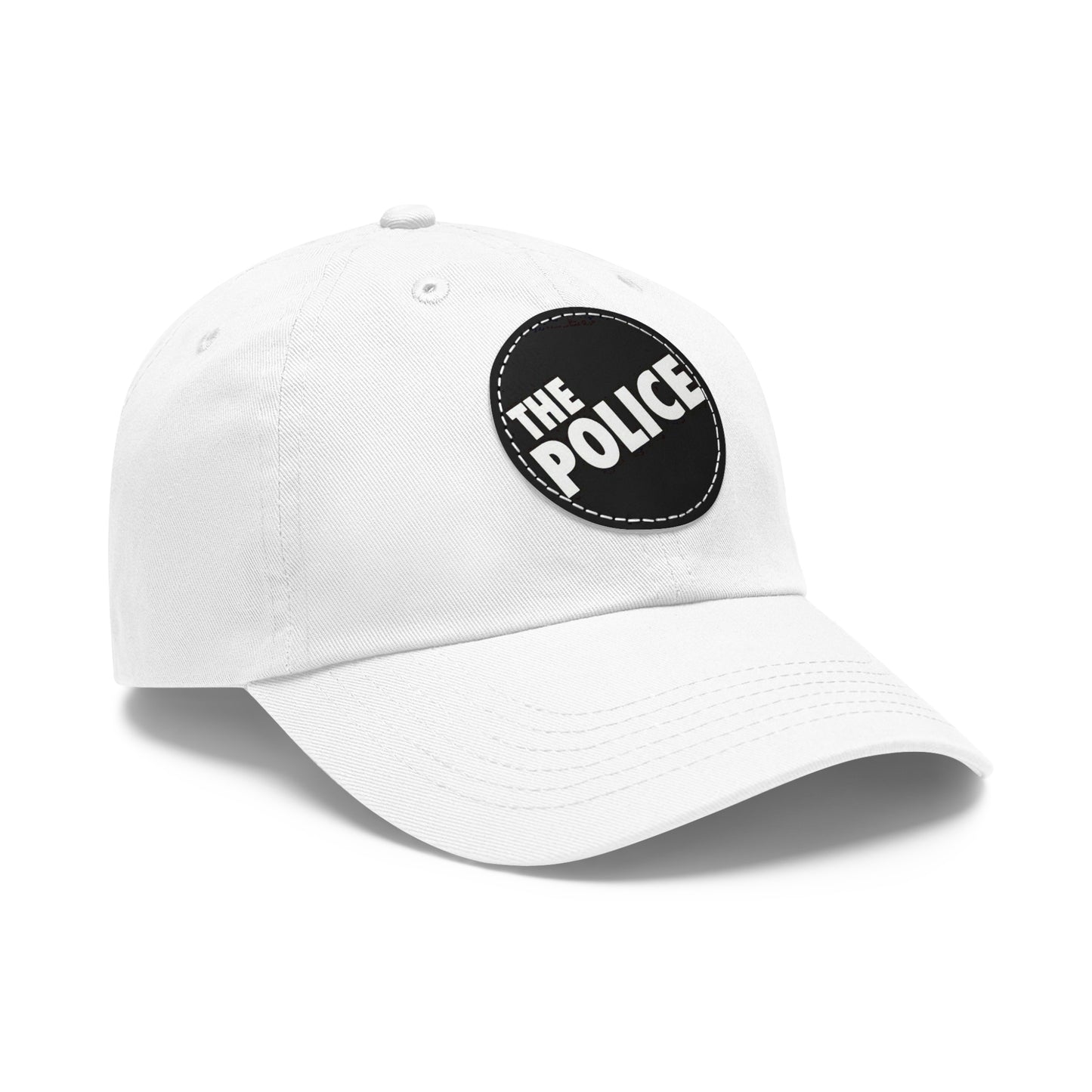 The Police Logo Leather Patch Dad Cap