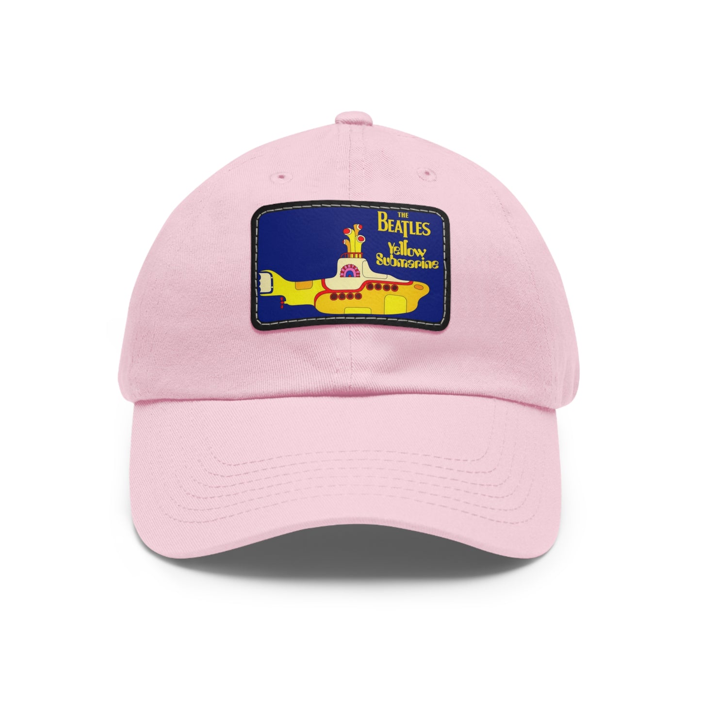 Beatles Yellow Submarine Leather Patch Dad Cap