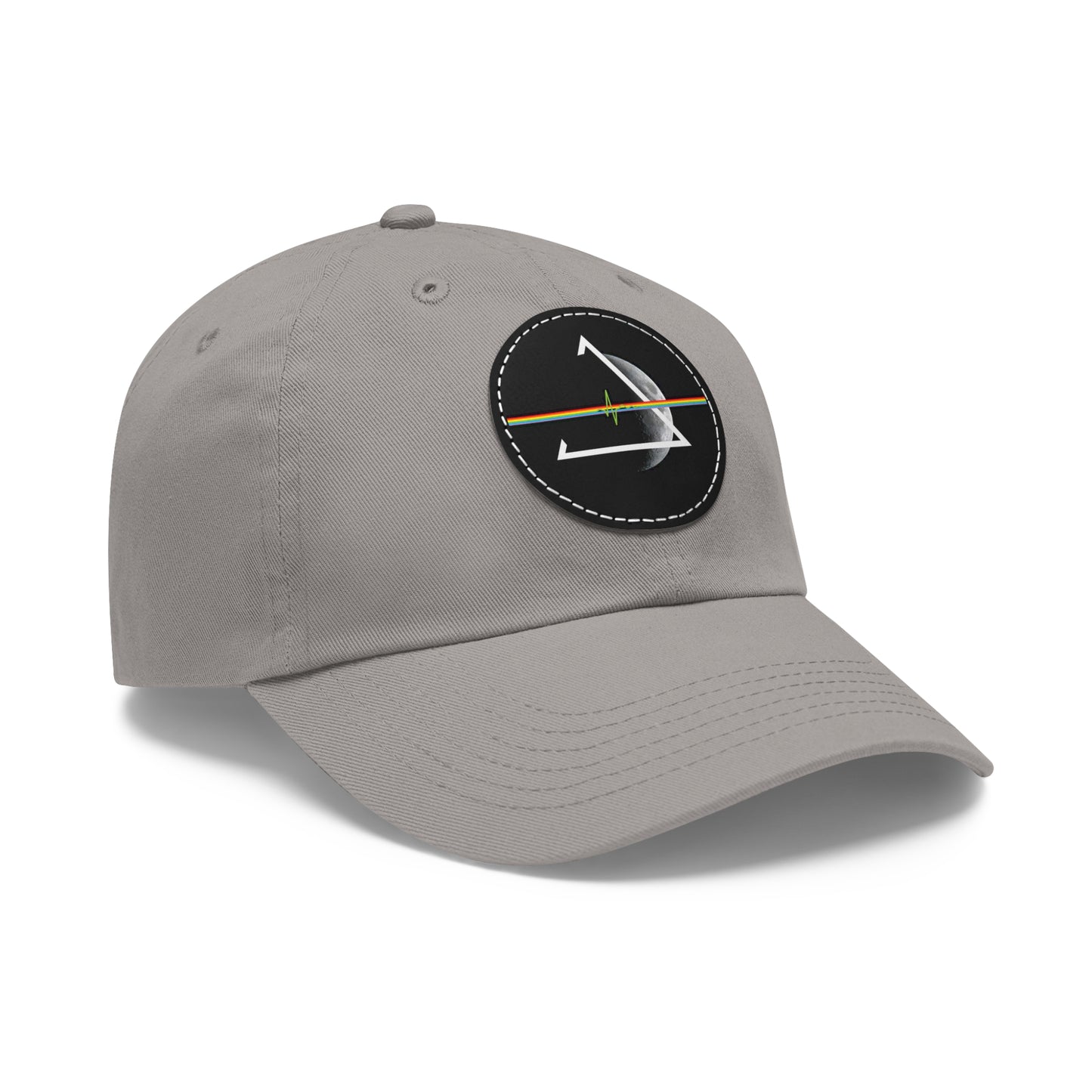Alternative Pink Floyd Dark Side of the Moon Leather Patch Dad Cap