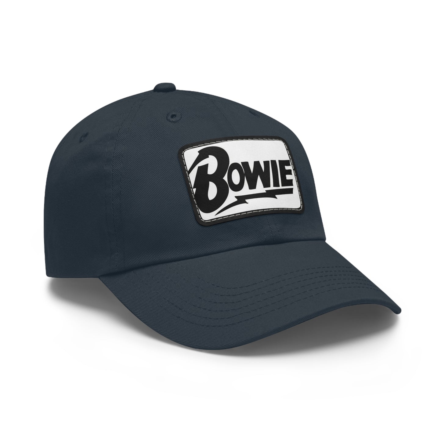 David Bowie Leather Patch Dad Cap
