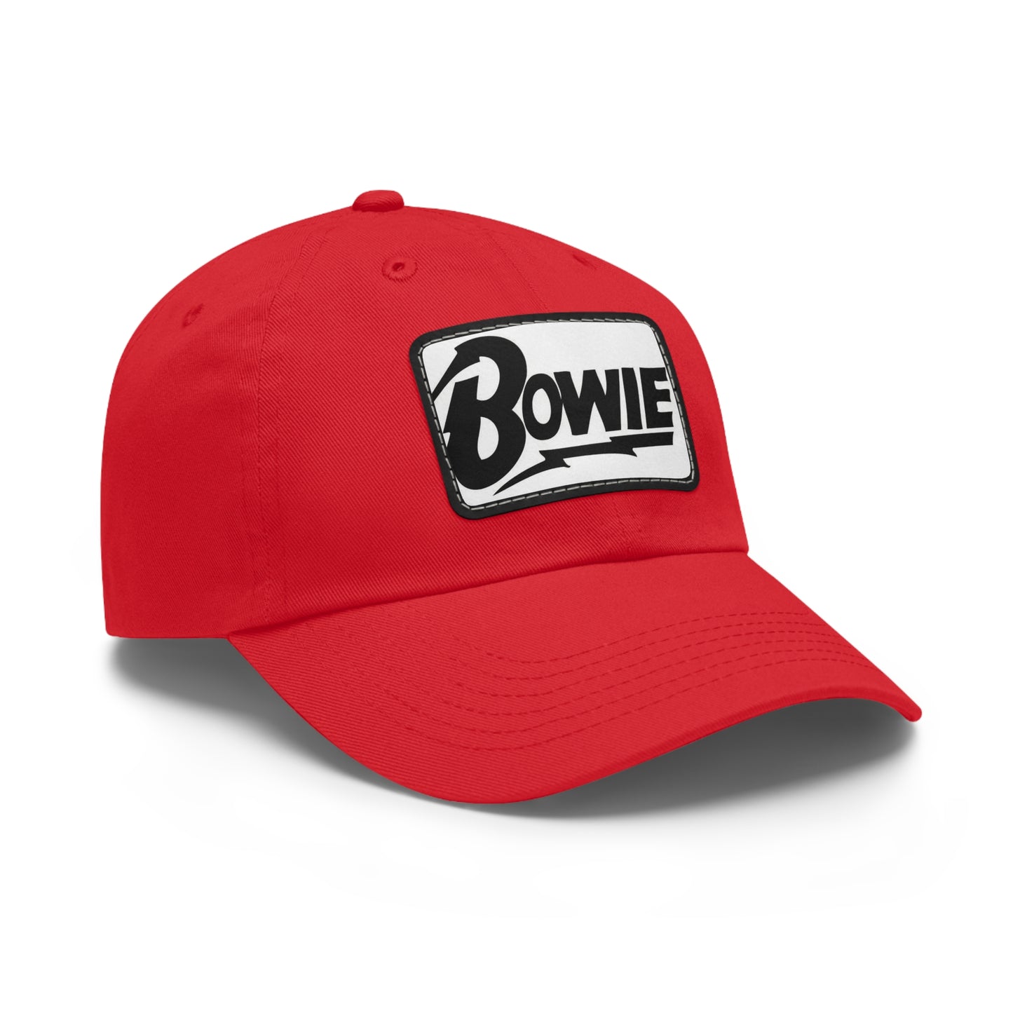 David Bowie Leather Patch Dad Cap