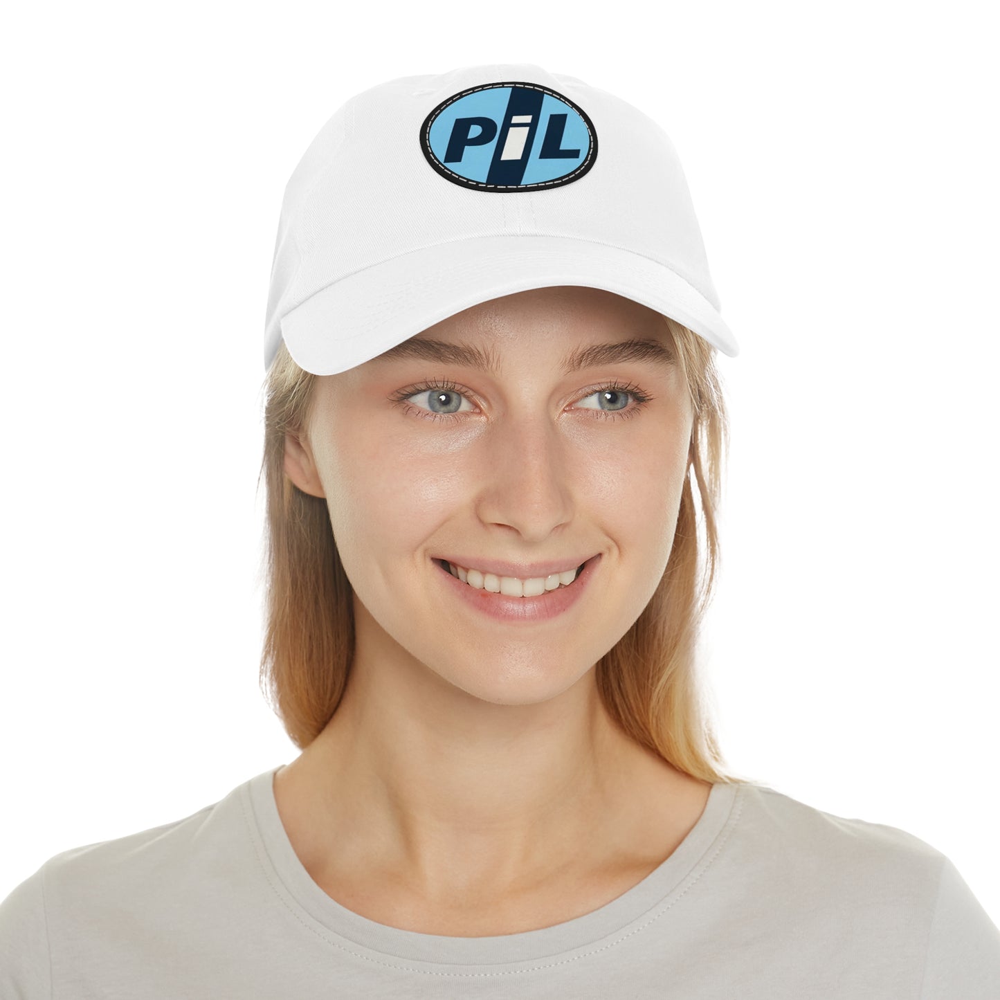 Public Image Ltd PiL Leather Patch Dad Cap