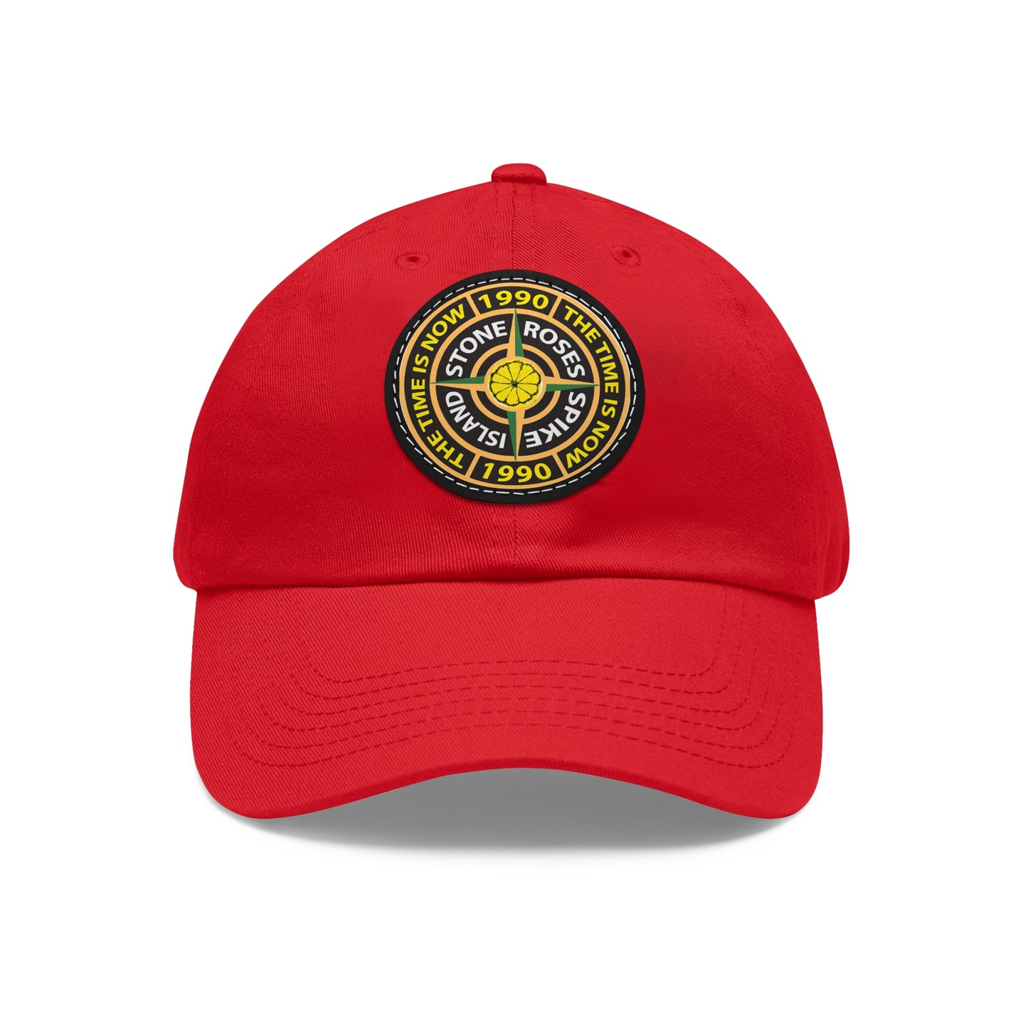 Stone Roses Spike Island Leather Patch Dad Cap