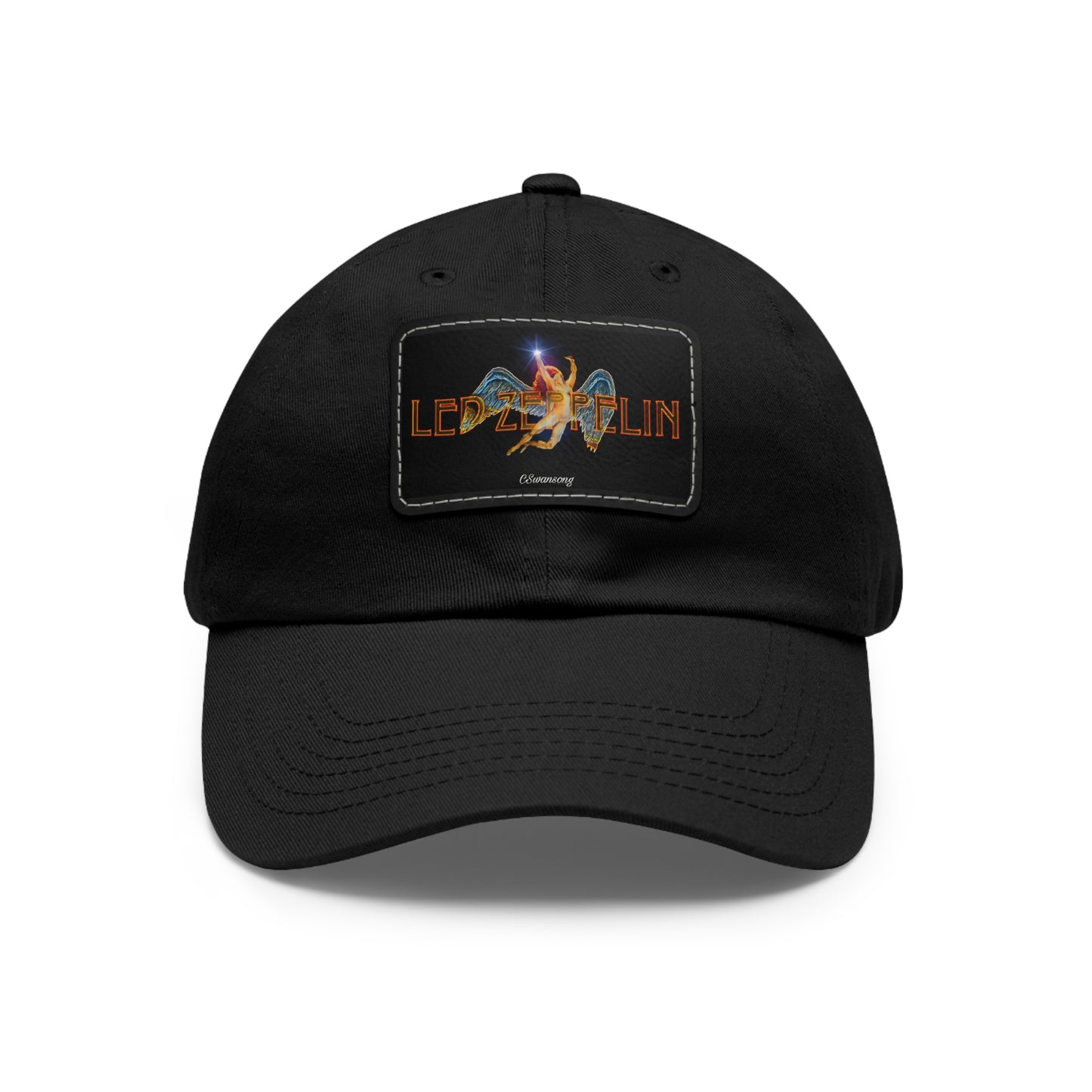 Led Zeppelin Swan Song Leather Patch Ball Cap