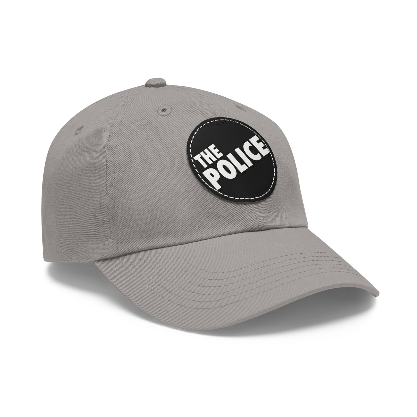 The Police Logo Leather Patch Dad Cap