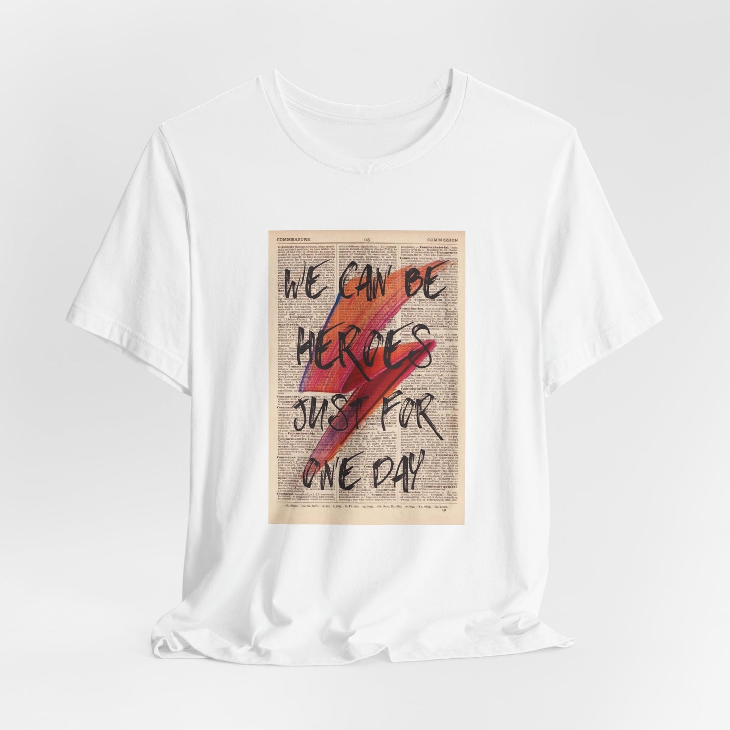We Can Be Heroes Just For One Day Shirt - Vintage David Bowie Shirt - Retro Bowie T-shirt - Short Sleeve David Bowie