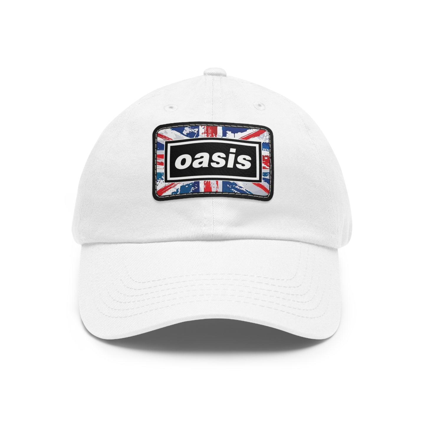 Oasis Logo Leather Patch Dad Cap