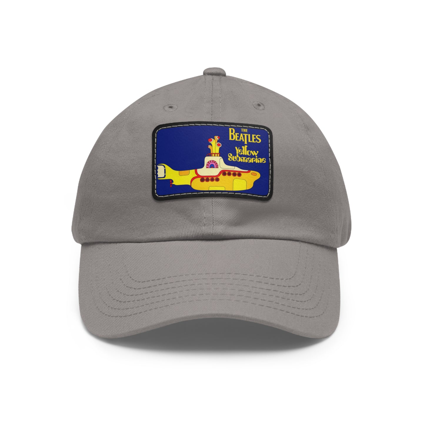Beatles Yellow Submarine Leather Patch Dad Cap