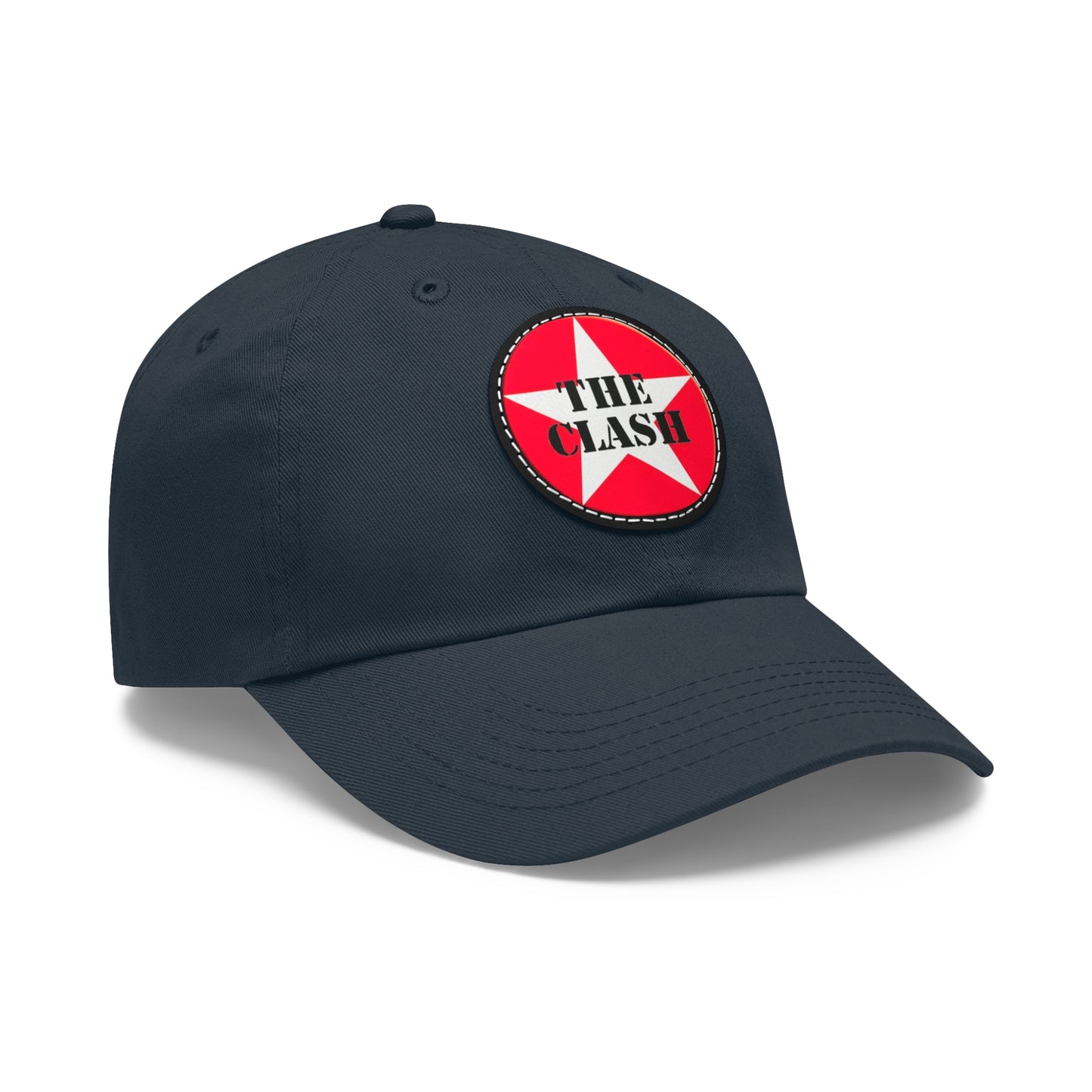 The Clash Logo Leather Patch Dad Cap