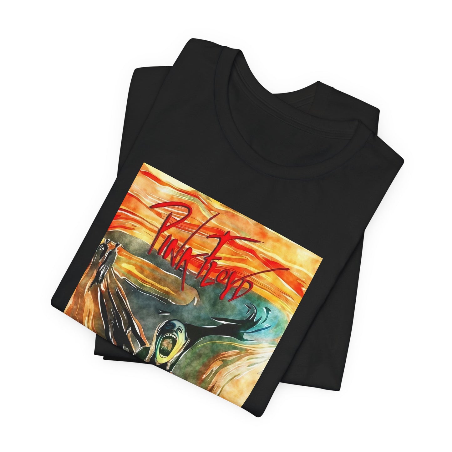 Pink Floyd Shirt - Unique Rare Pink Floyd Munch The Scream T-shirt - Unisex Cotton Pink Floyd Art Shirt - Munch The Scream Shirt - Pink Floyd Gift