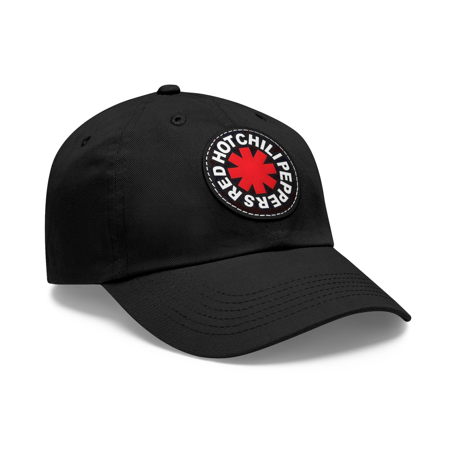 Red Hot Chili Peppers Logo Leather Patch Dad Cap