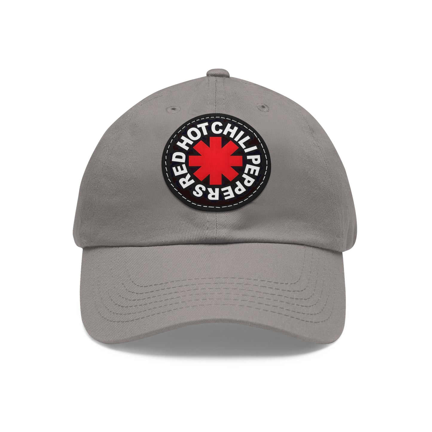 Red Hot Chili Peppers Logo Leather Patch Dad Cap