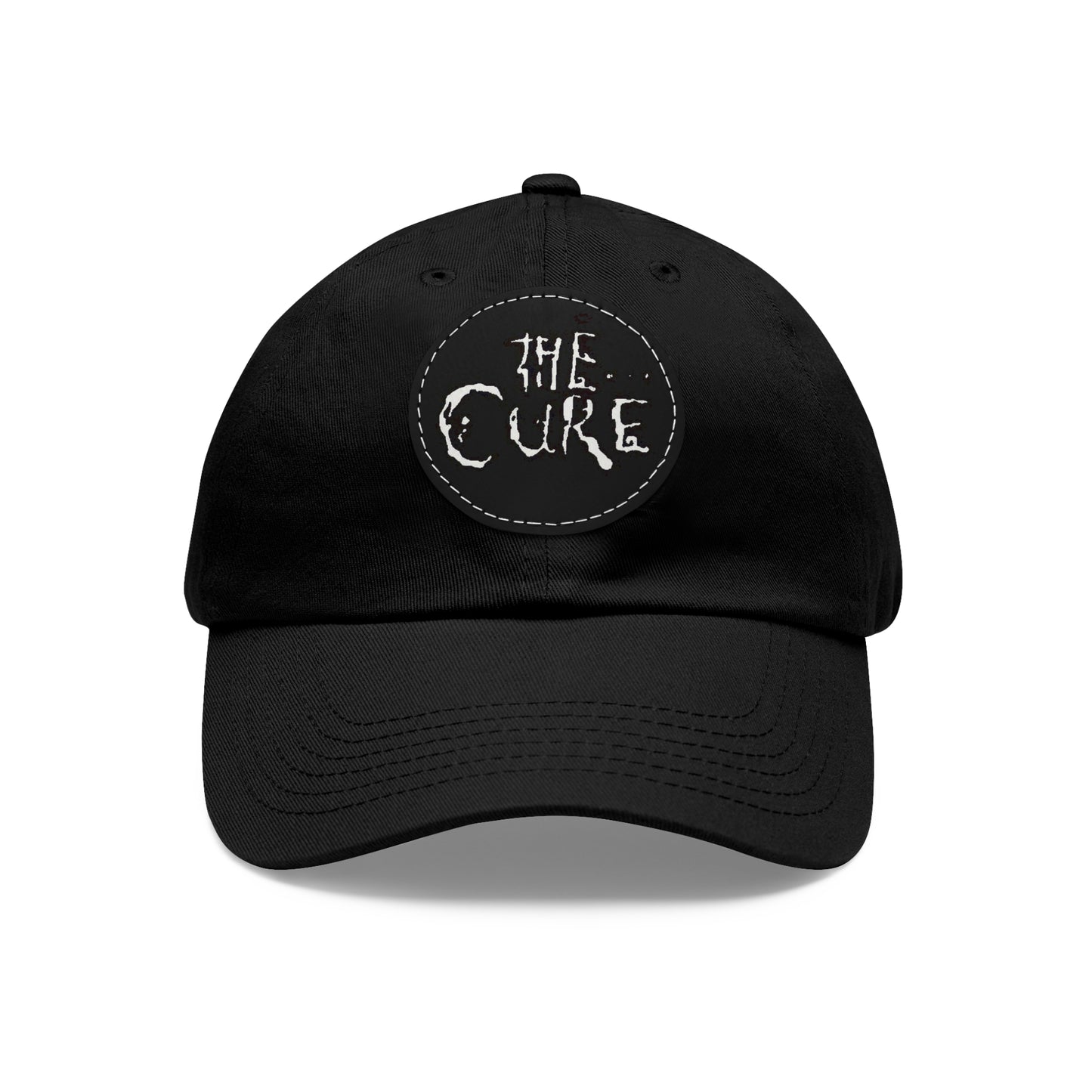 The Cure Logo Leather Patch Dad Cap