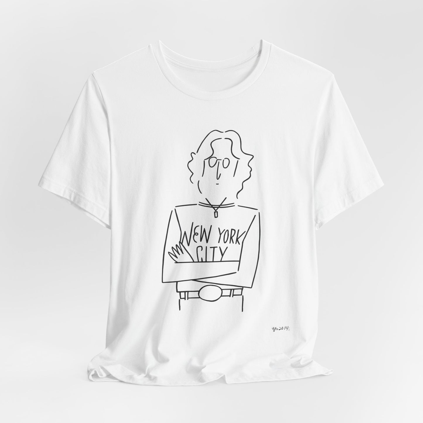 John Lennon New York City White Cotton T-shirt