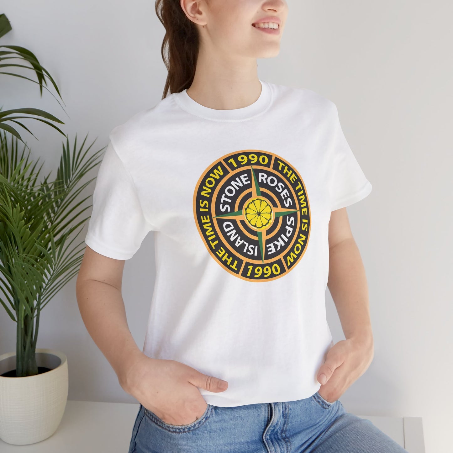 Stone Roses Spike Island White Cotton T-shirt