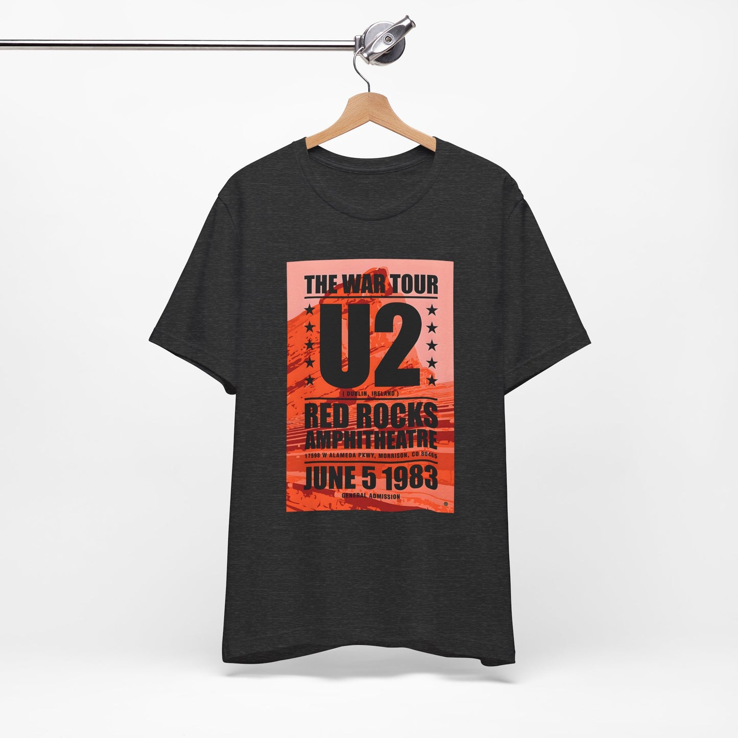 U2 Red Rocks war Tour T-shirt