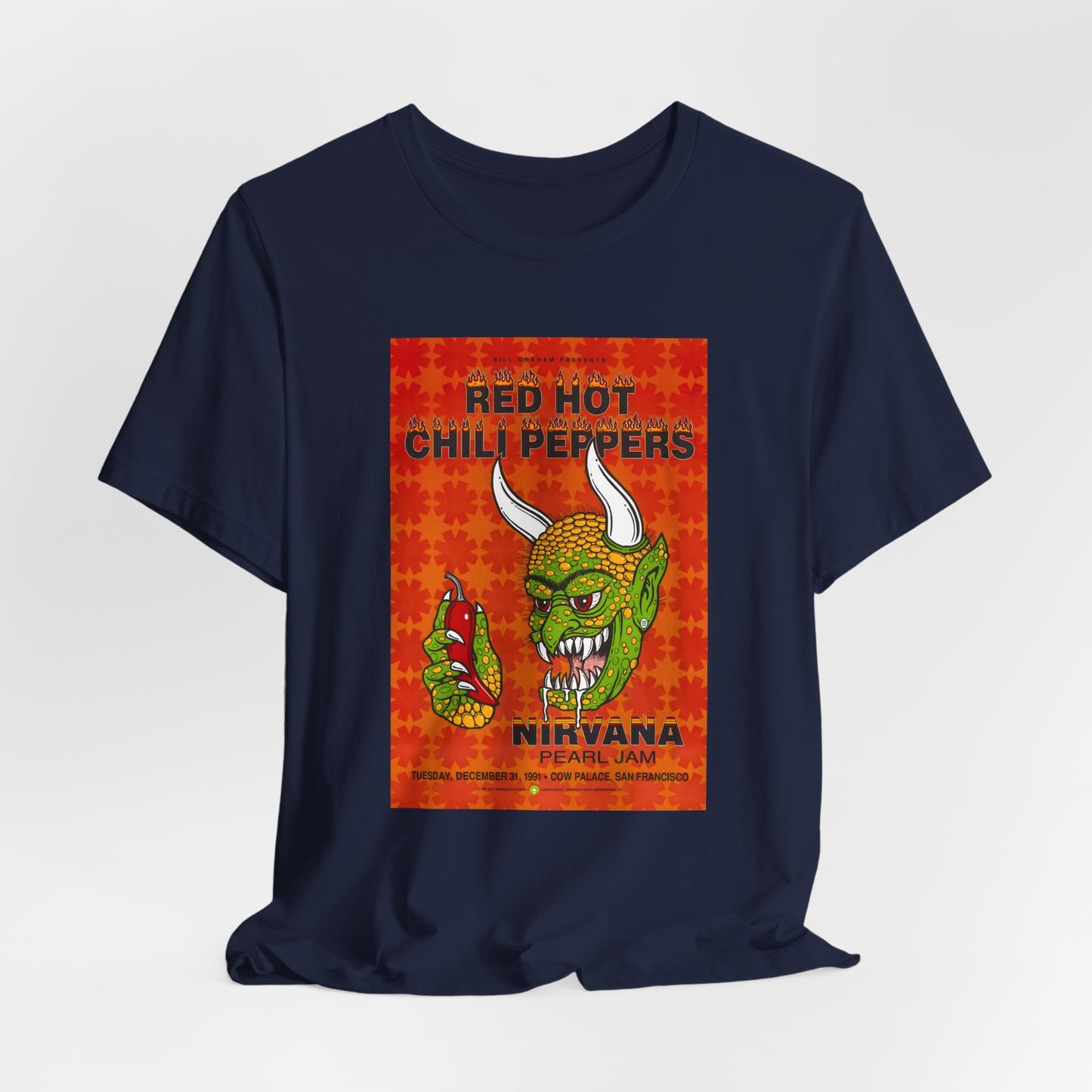 Red Hot Chili Peppers, Pearl Jam Nirvana San Francisco Tour Shirt