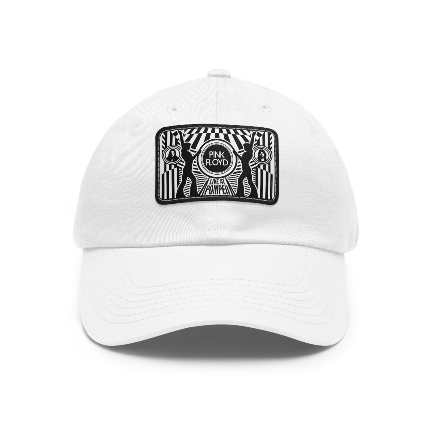 Pink Floyd Pompeii Leather patch Dad Cap