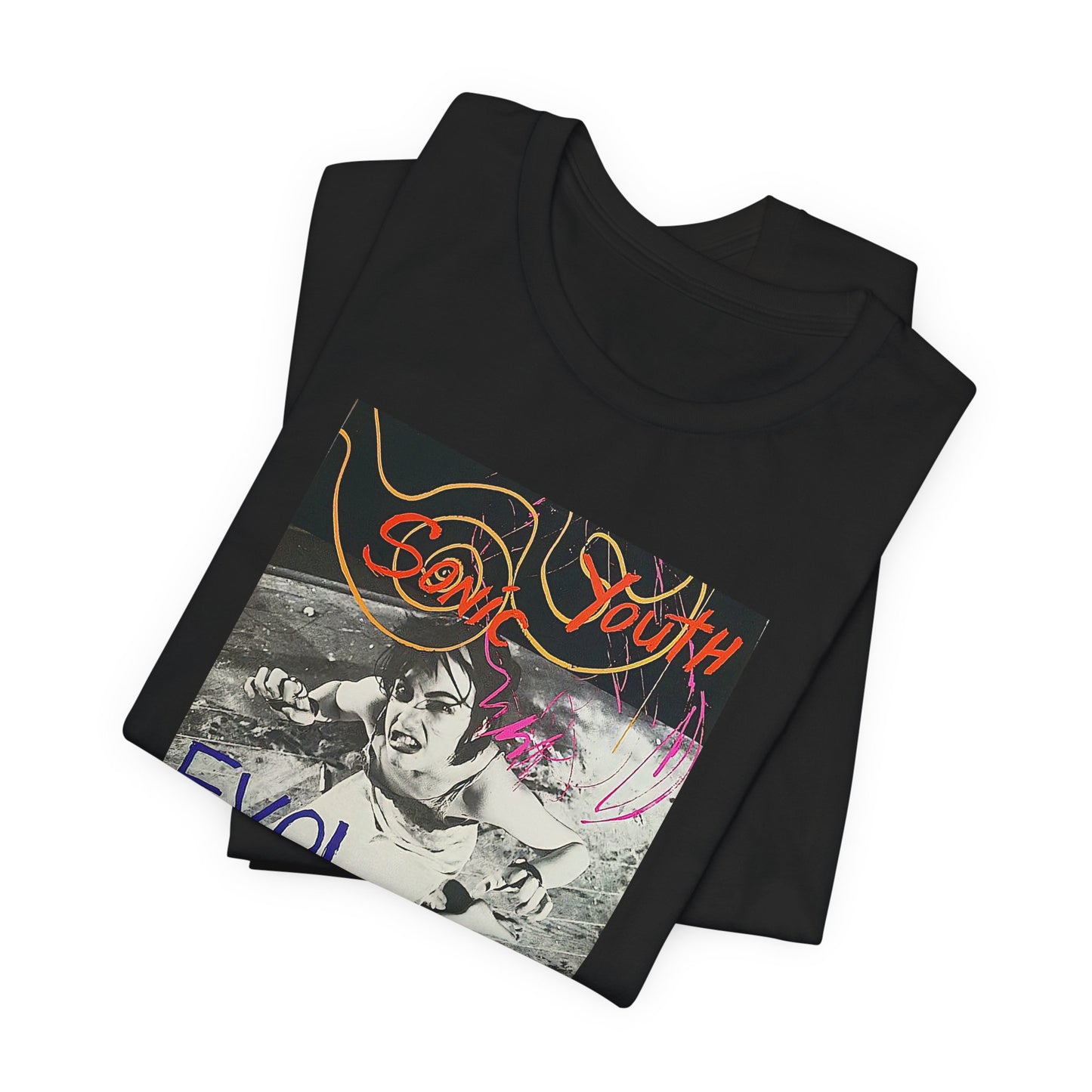Sonic Youth Evol T-shirt - Vintage Cotton Sonic Youth Evol Shirt - Sonic Youth Graphic Band Print Tee