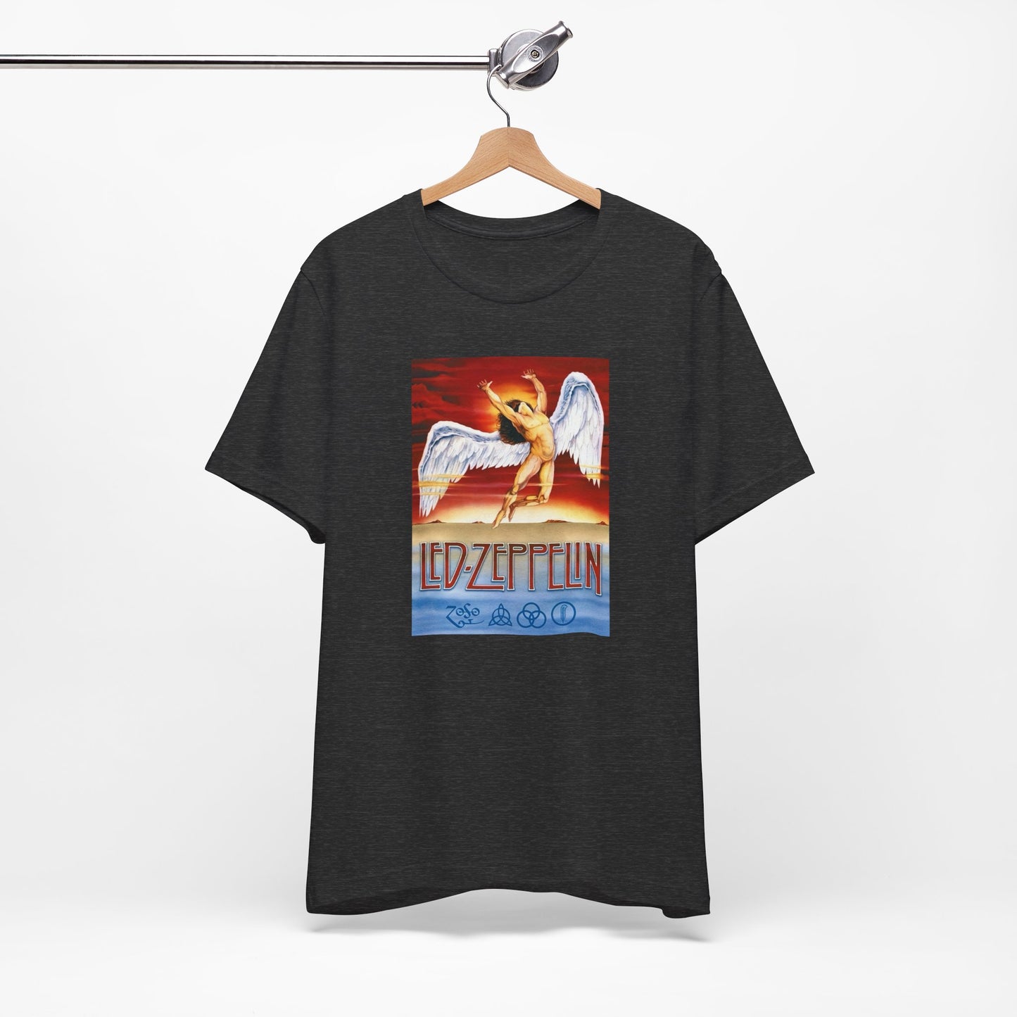 Led Zeppelin Logo Swan Song Zoso Shirt - Collectors Led Zep Logo Shirt - Unisex Cotton Led Zeppelin T-shirt - Led Zep Gift