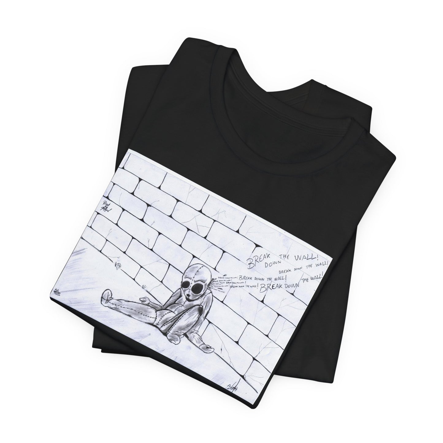 Pink Floyd The Wall Break Down The Wall Shirt - Unique Cotton Pink Floyd The Wall T-shirt - Unisex Vintage Rare Pink Floyd Gift