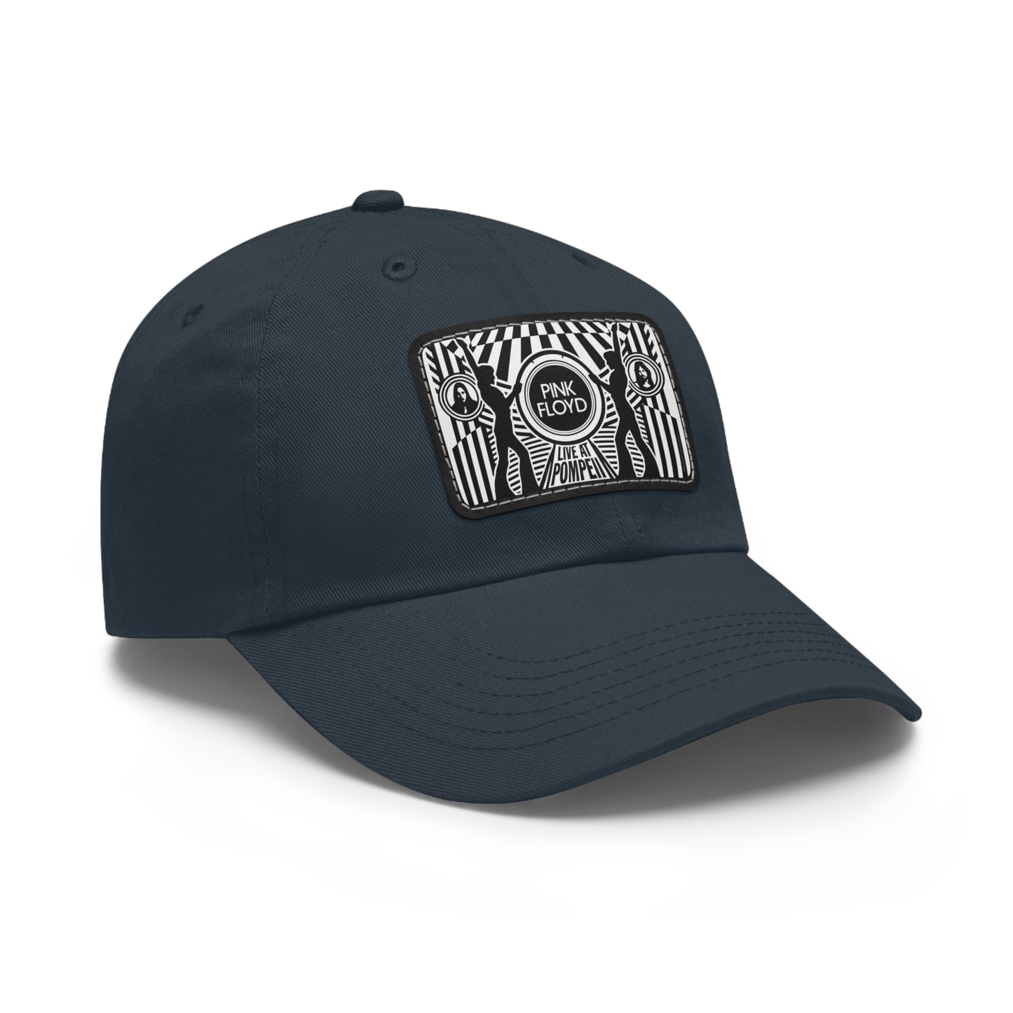 Pink Floyd Pompeii Leather patch Dad Cap