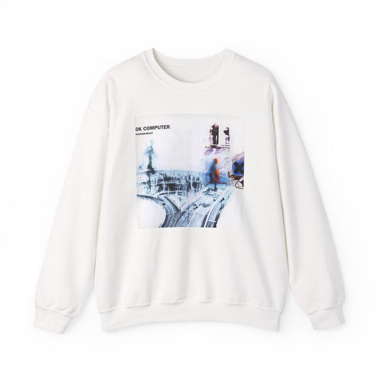 Radiohead Ok Computer White Sweatshirt